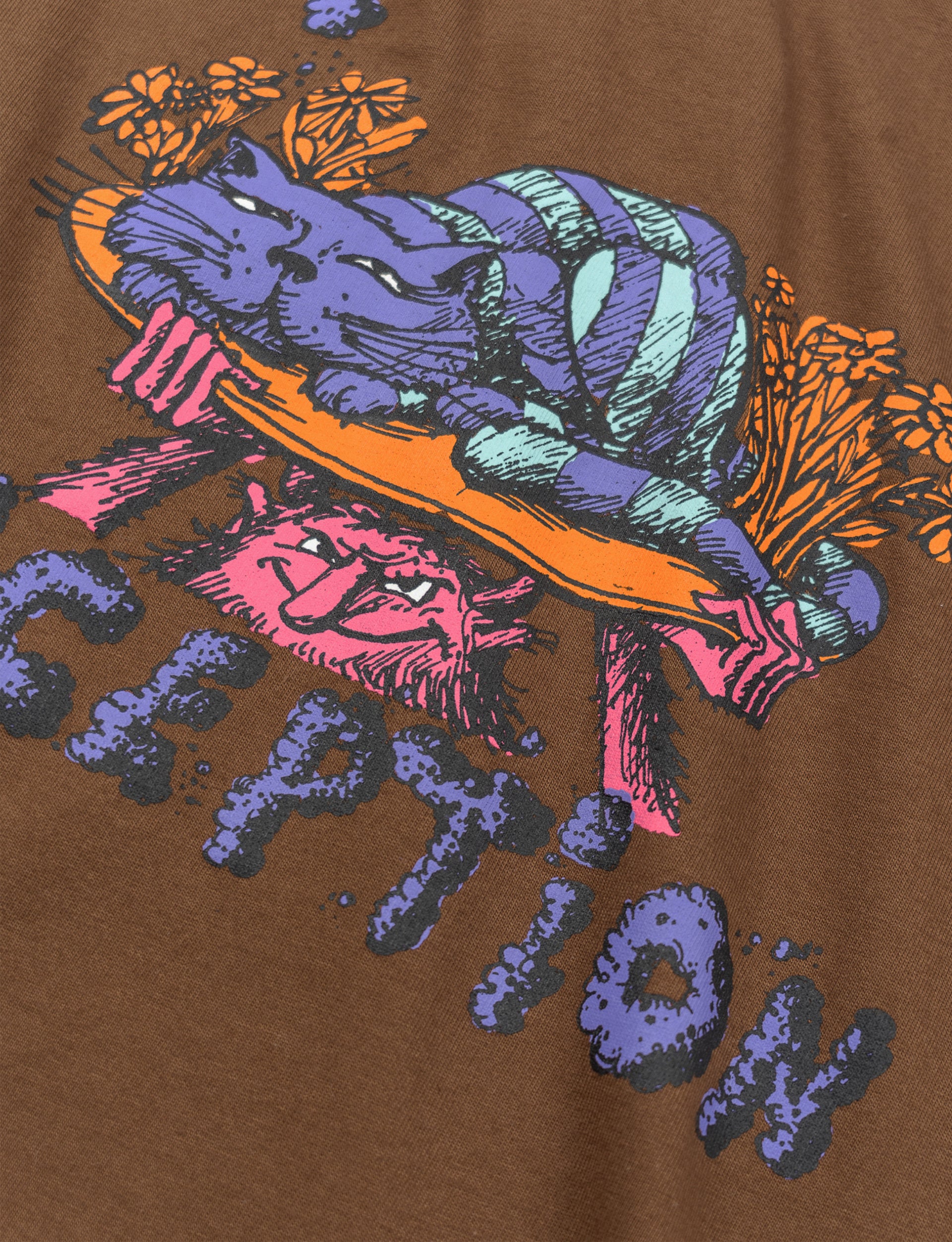 RECEPTION CLOTHING S/S TEE CREEPY CHOCO BROWN