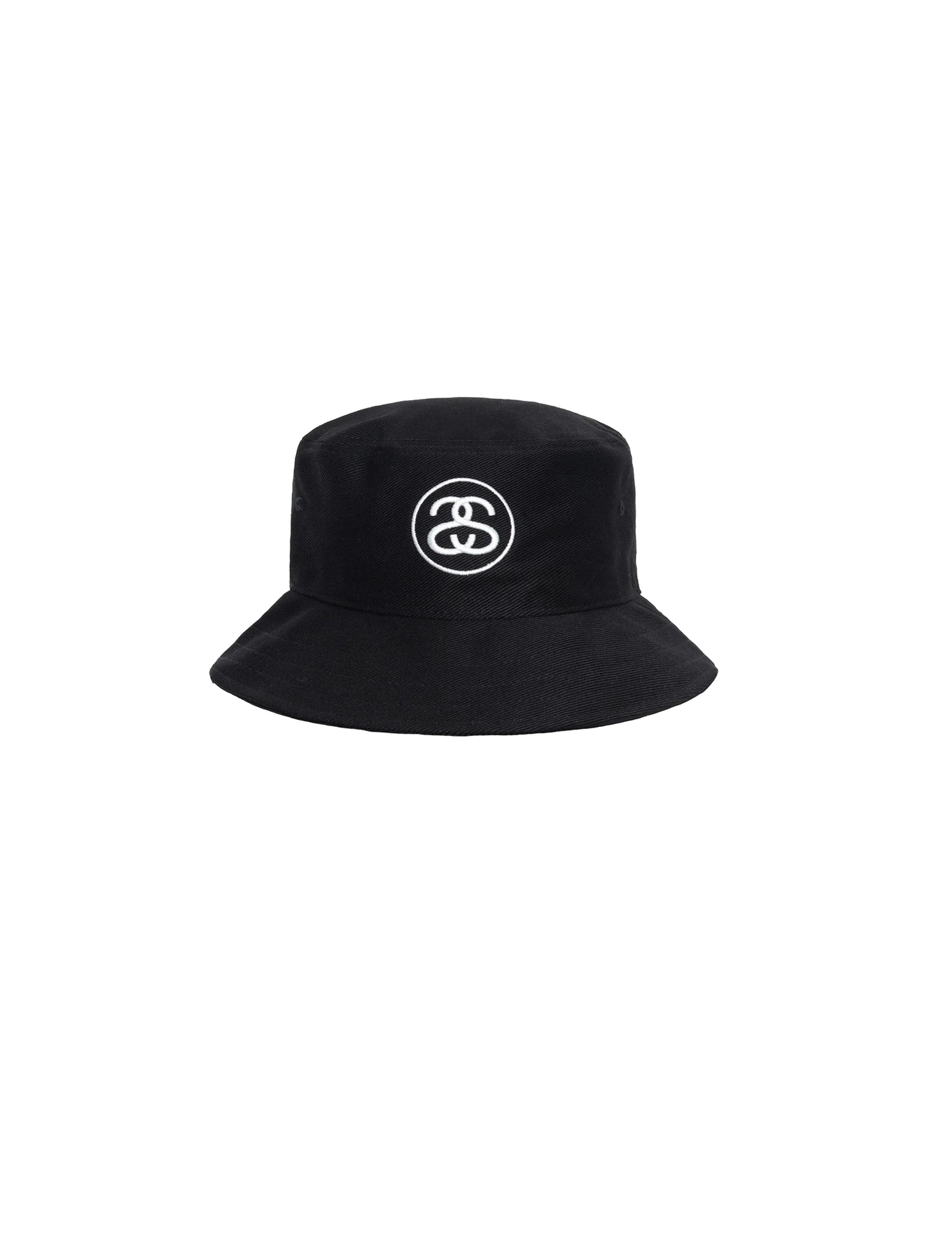STÜSSY SS LINK DEEP BUCKET HAT BLACK