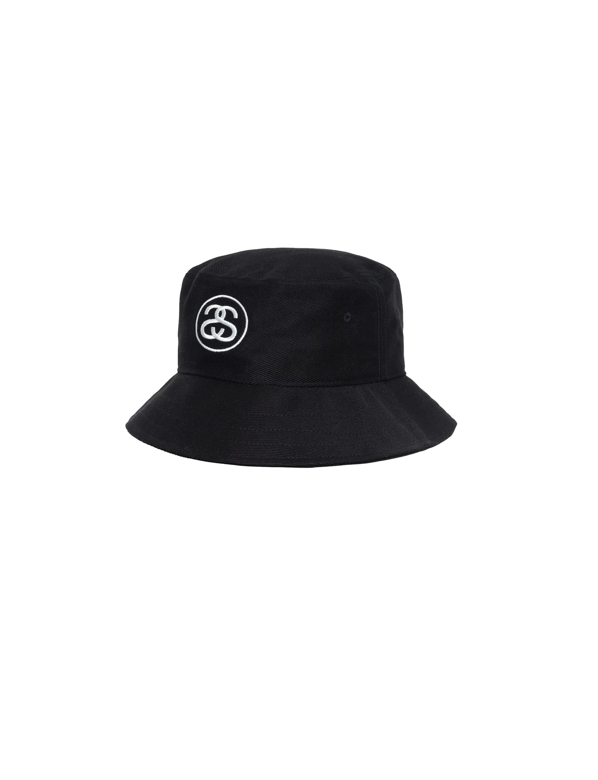 STÜSSY SS LINK DEEP BUCKET HAT BLACK