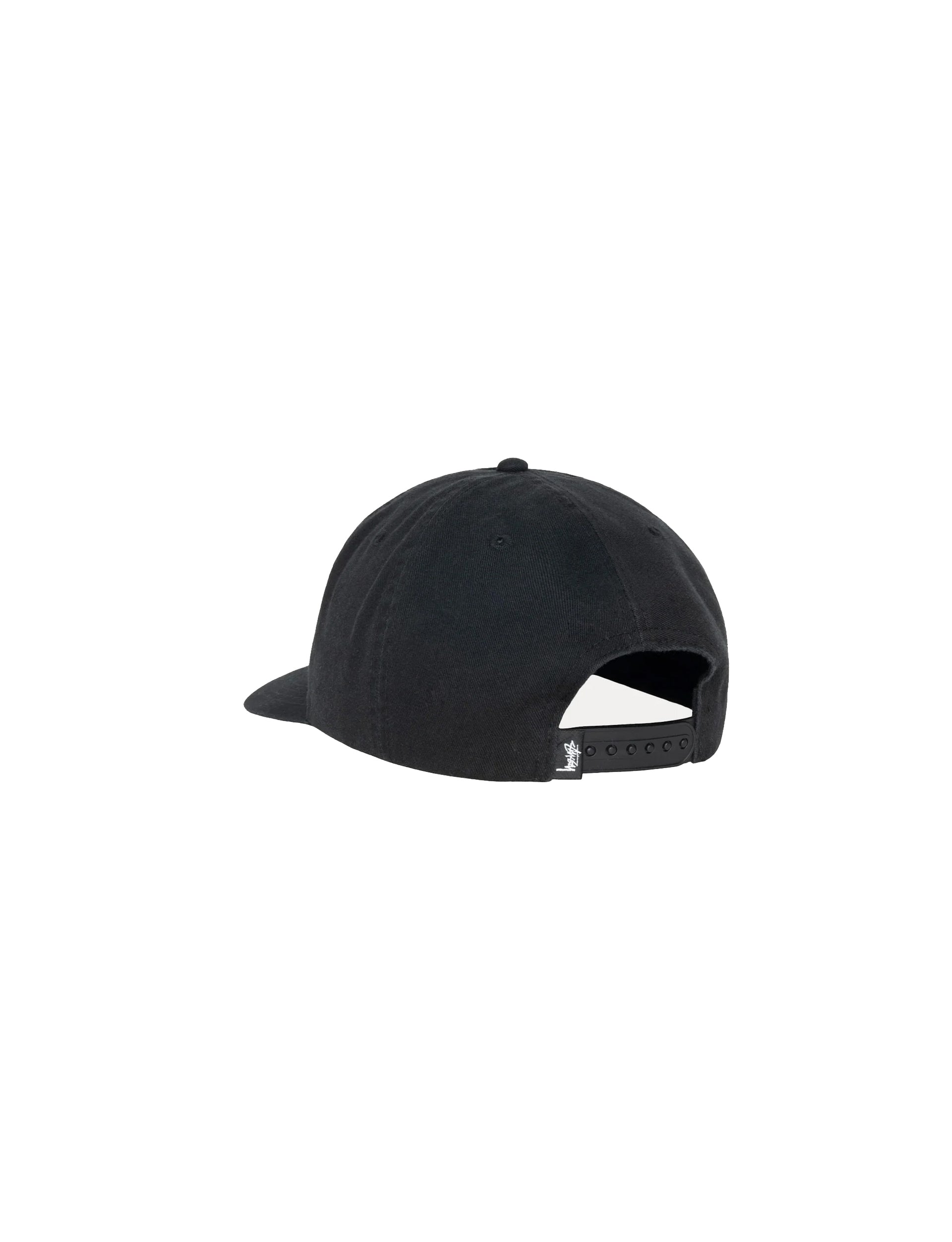 STÜSSY Big Stock Mid Depth Cap shadow black