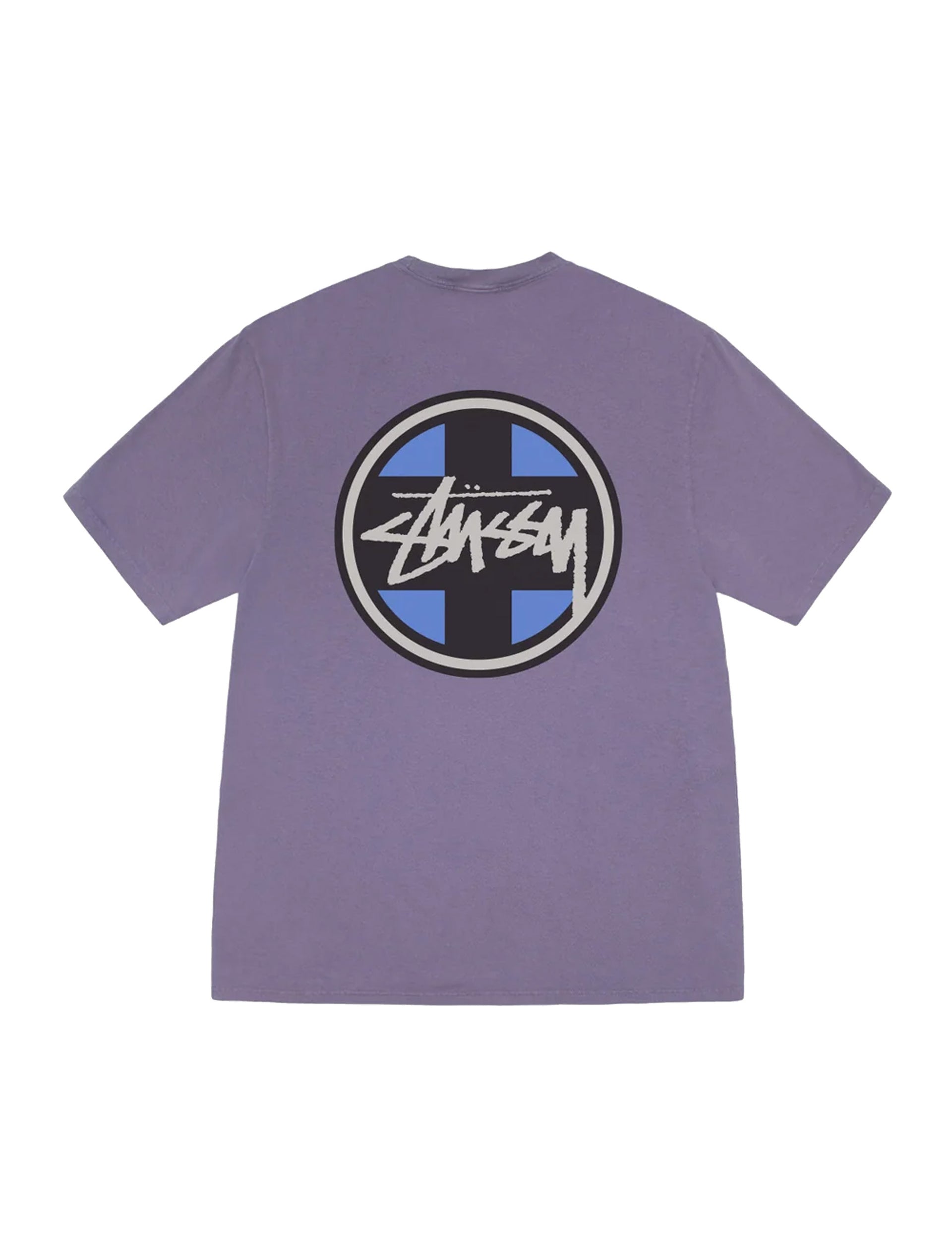 STÜSSY Cross Dot Pig. Dyed Tee Grape