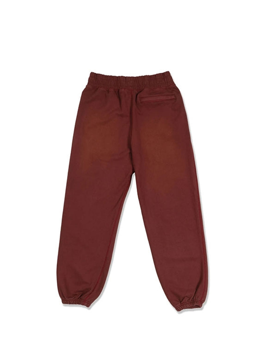 Red bleached sweatpants hot sale