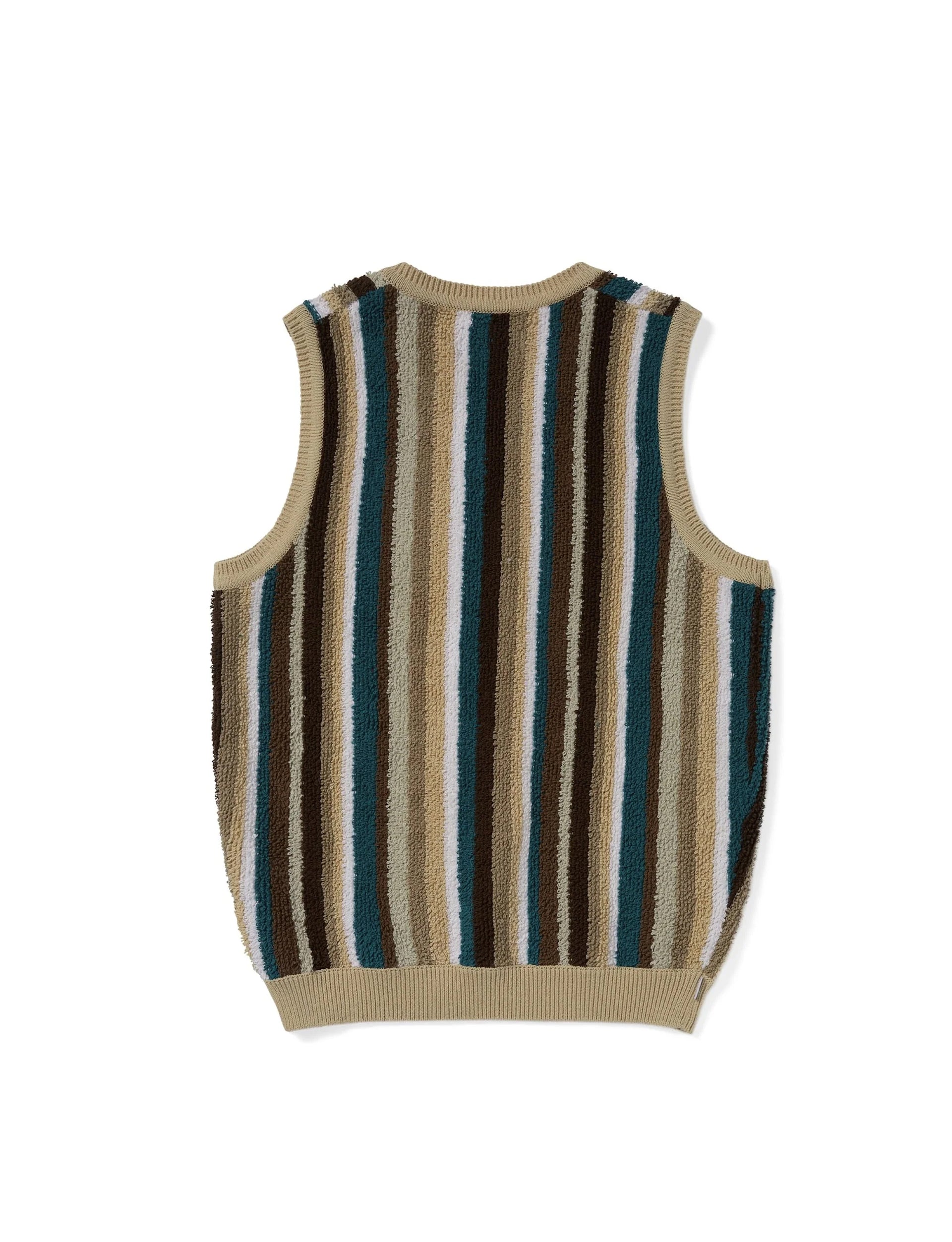 THISISNEVERTHAT Striped Knit Vest Beige