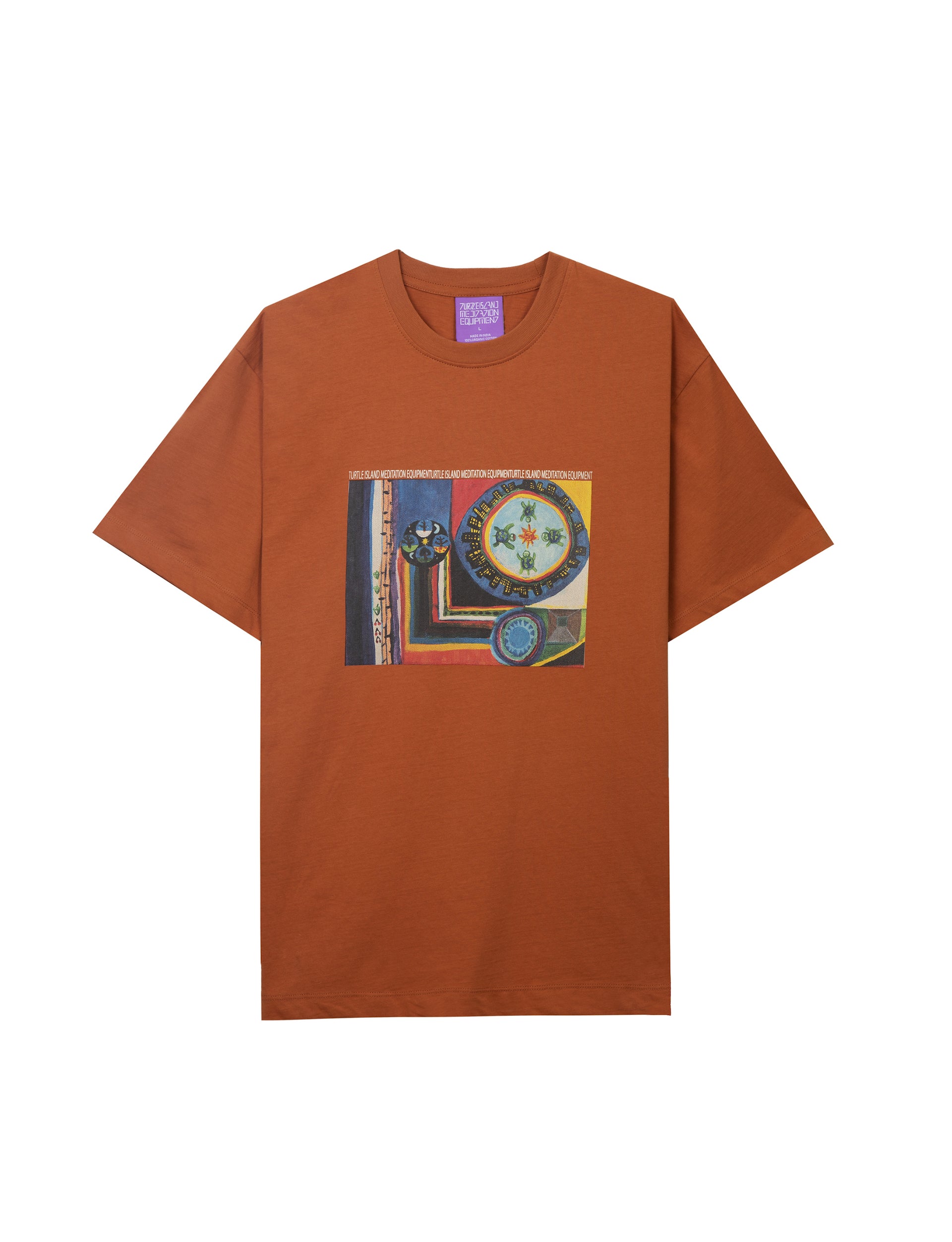 TURTLE ISLAND MEDITATION OVERTIME SS TEE RUST