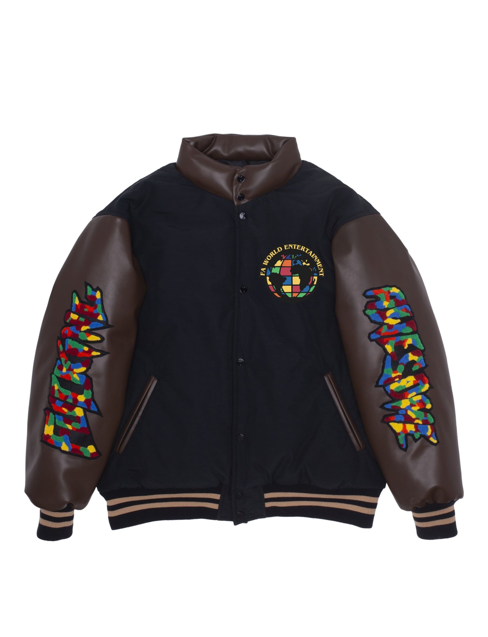 FUCKING AWESOME GUM STAMP CHENNIELE VARSITY PUFFER