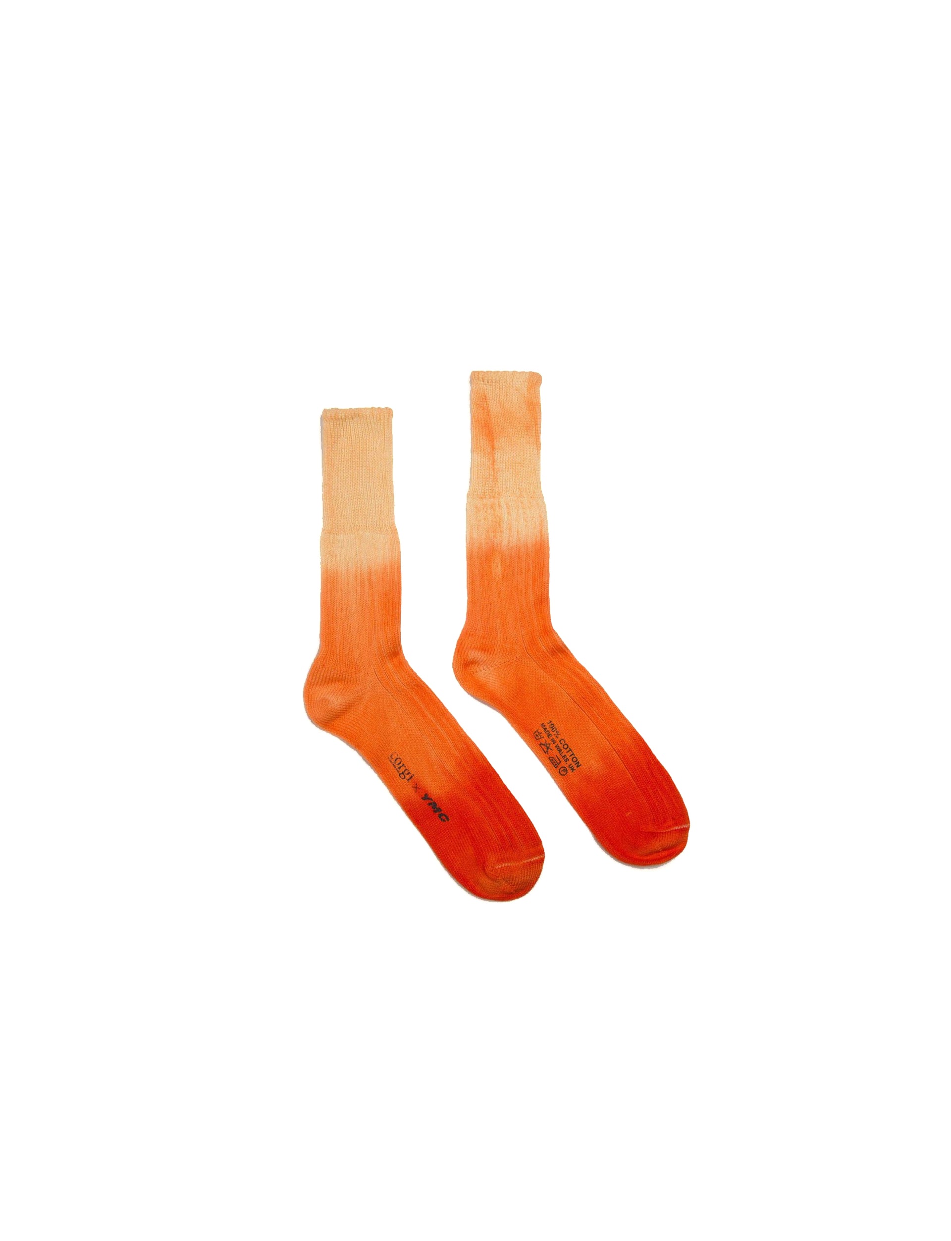 YMC DIP DYE SOCK ORANGE