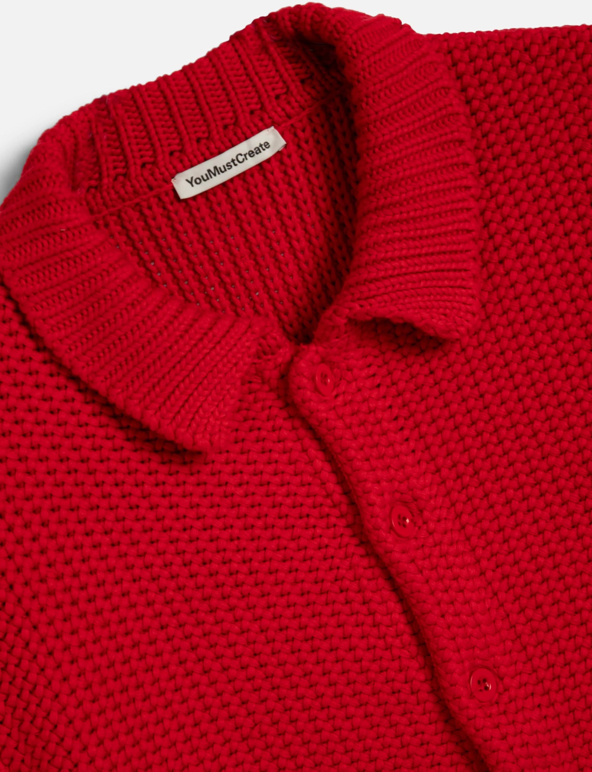 YMC Rat Pack Cardigan Red