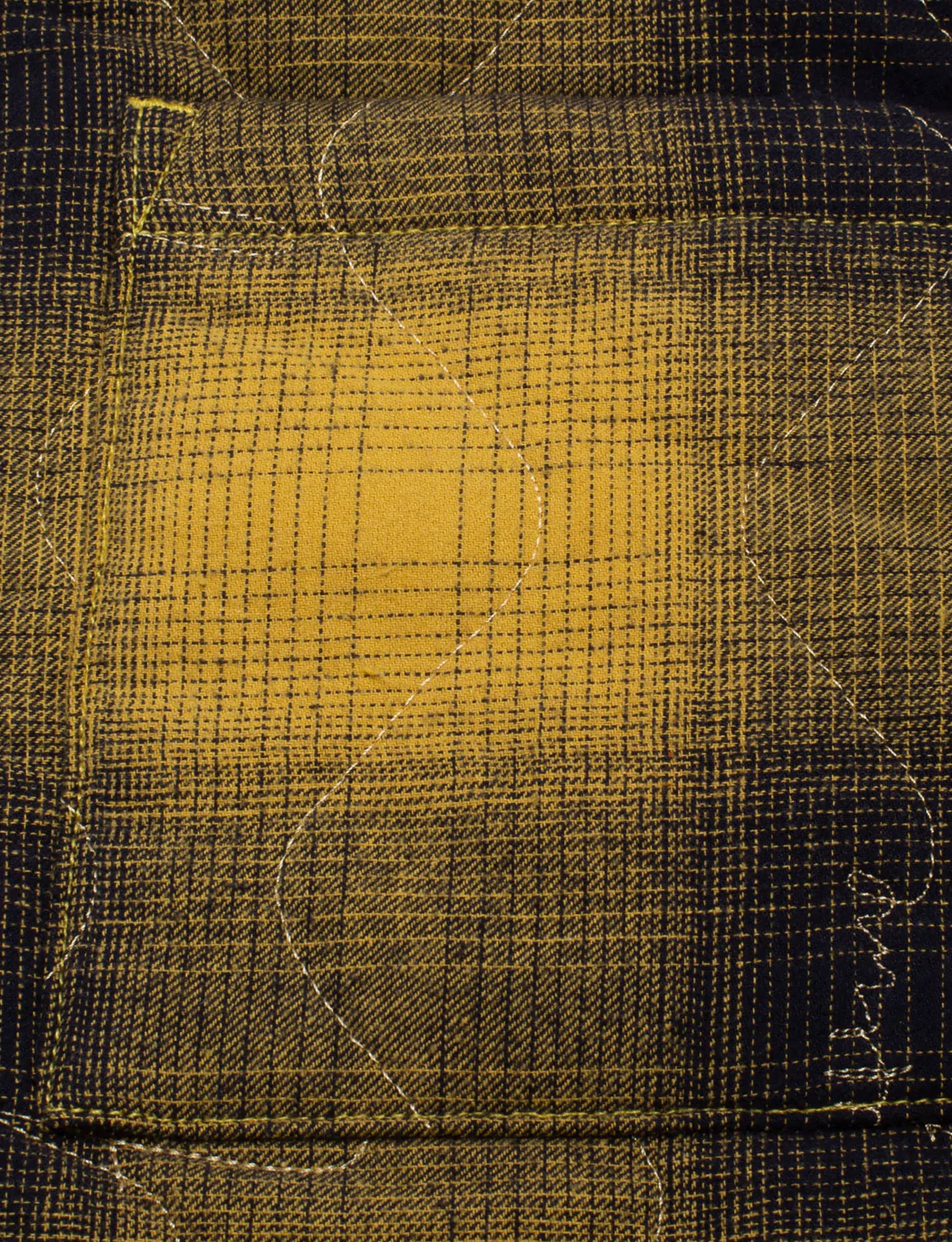 FUCKING AWESOME LIGHTWEIGHT REVERSIBLE FLANNEL JACKET YELLOW/BLACK