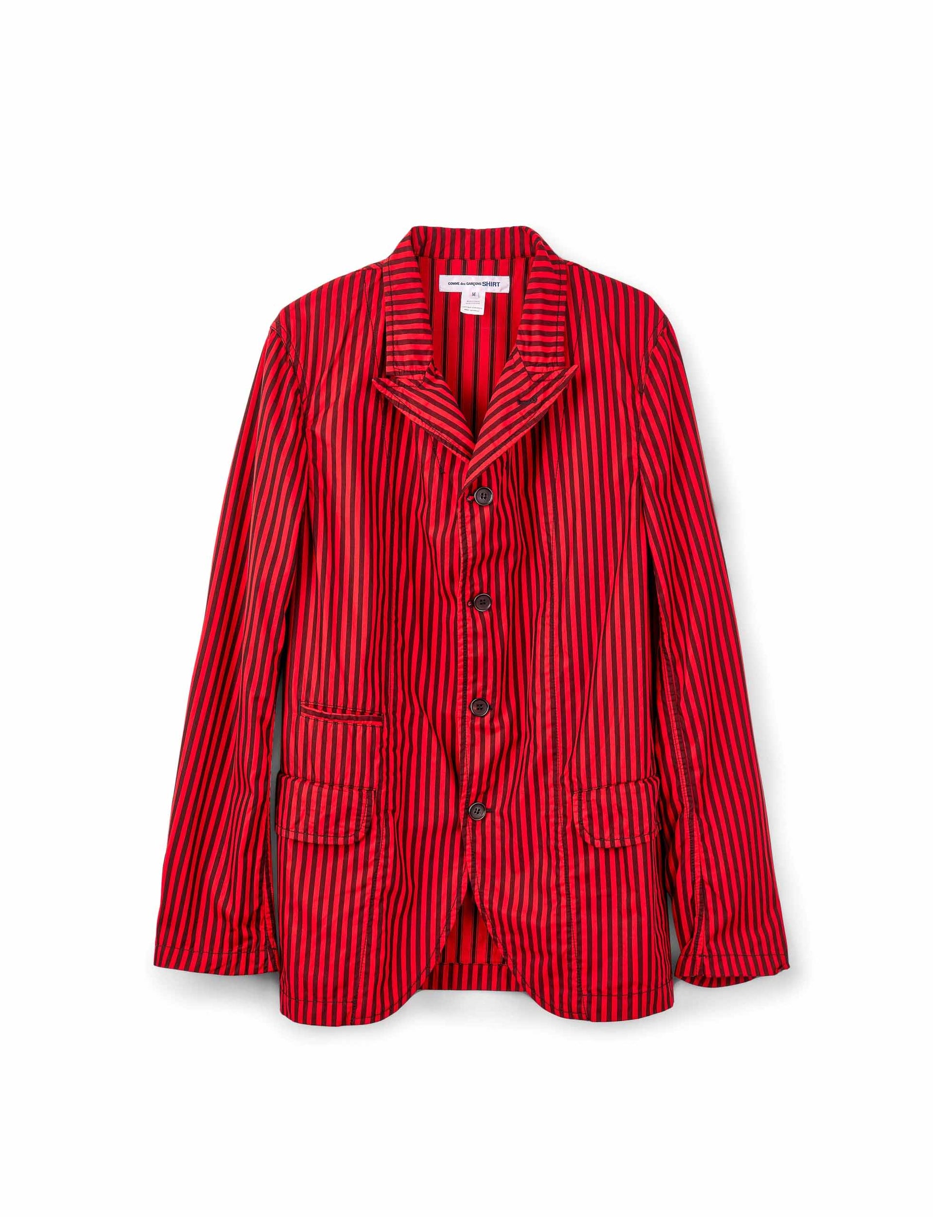 COMME DES GARÇONS SHIRT STRIPES RED JACKET