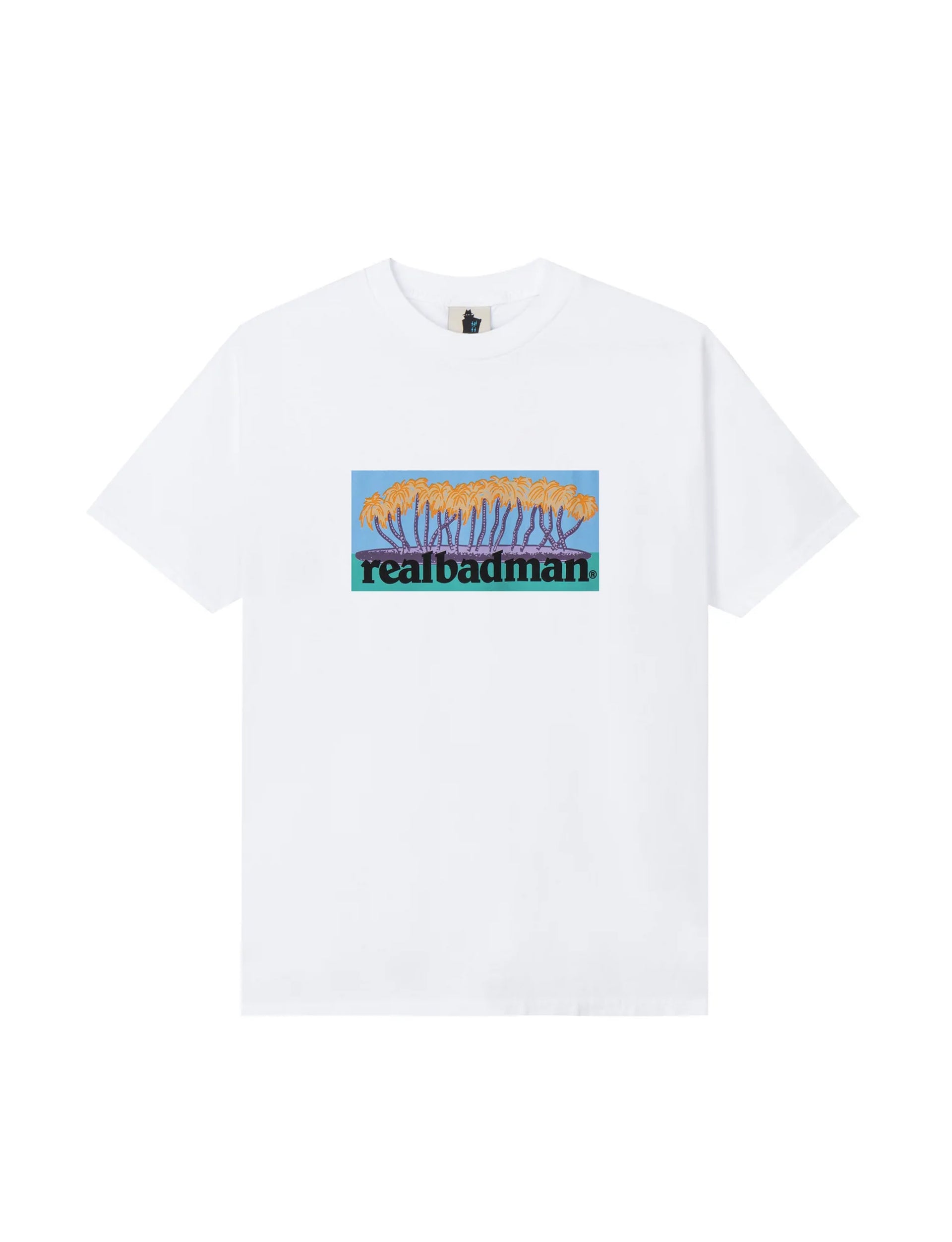 REAL BAD MAN ALOHAHAHA SS TEE WHITE