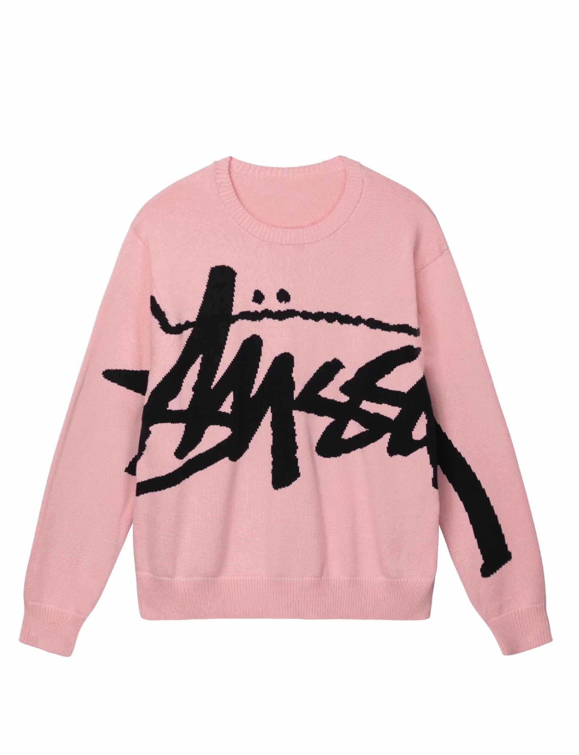 STÜSSY Stock Sweater pink