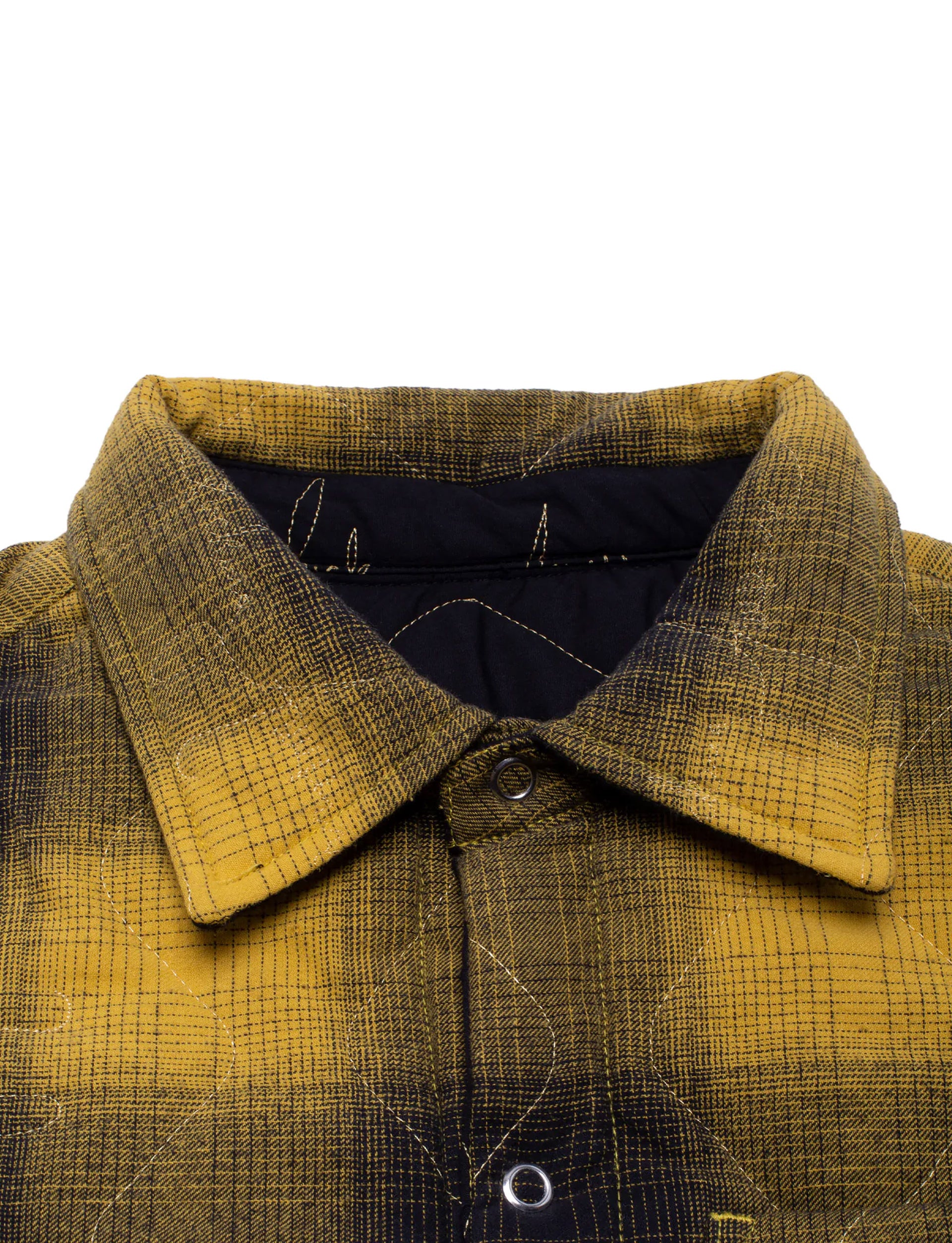 FUCKING AWESOME LIGHTWEIGHT REVERSIBLE FLANNEL JACKET YELLOW/BLACK