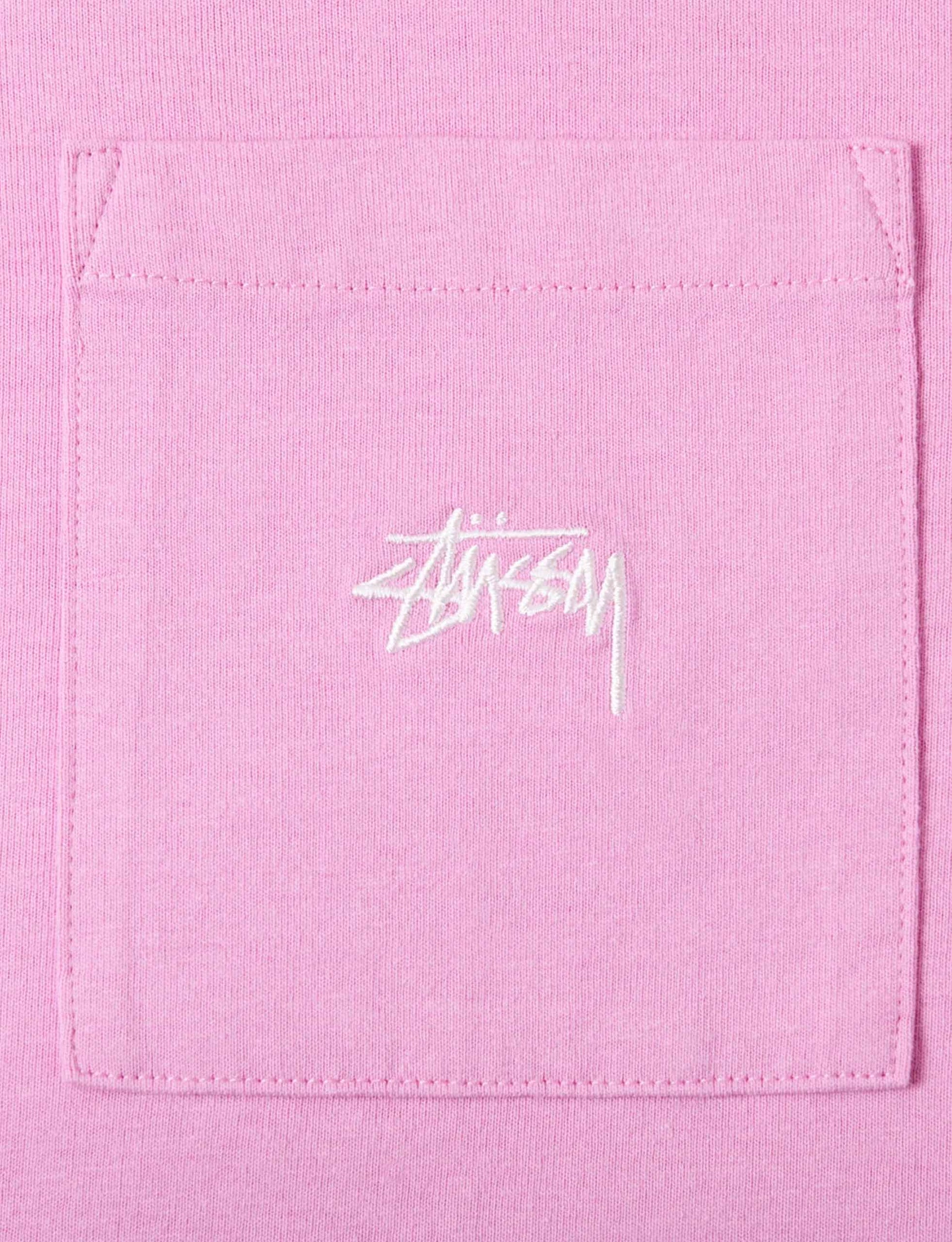 STÜSSY Stock Logo Ss Pocket Crew PINK