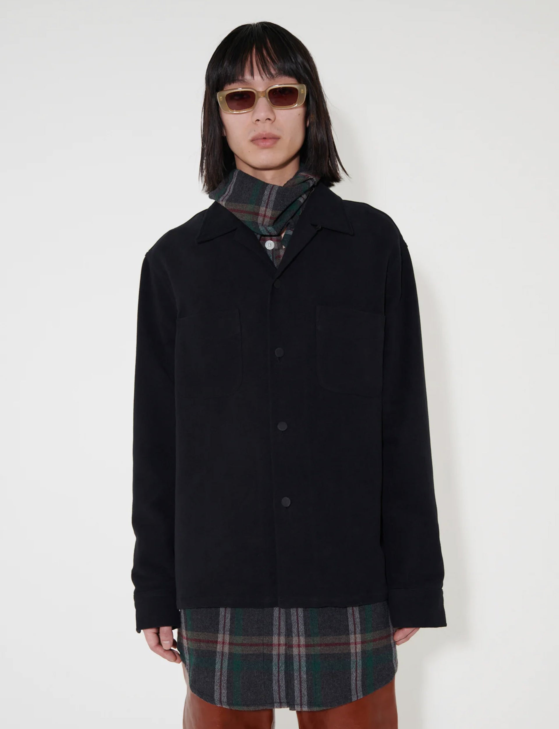 OUR LEGACY HEUSEN SHIRT Black Genuine Moleskin
