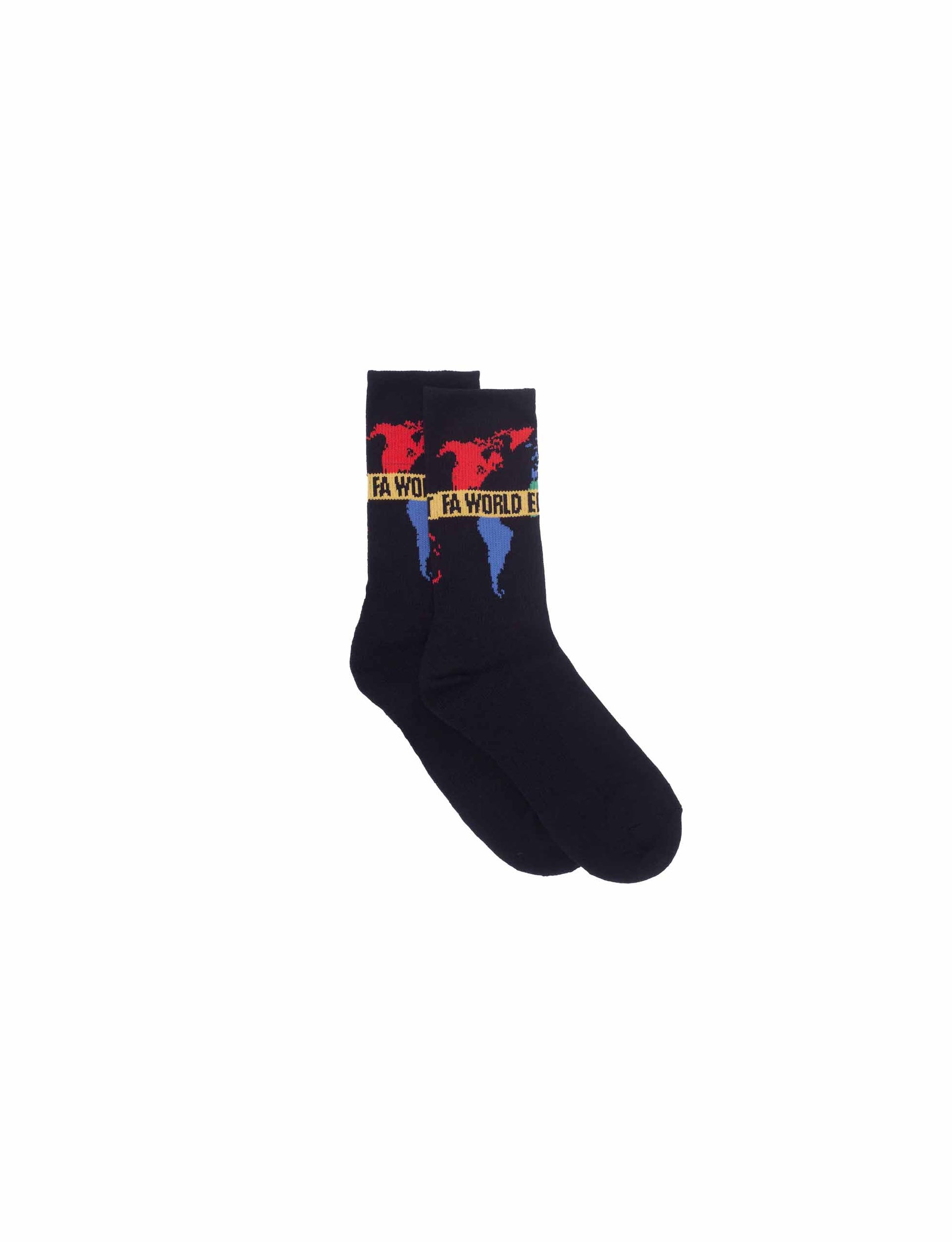 Fucking Awesome FA World Sock Black