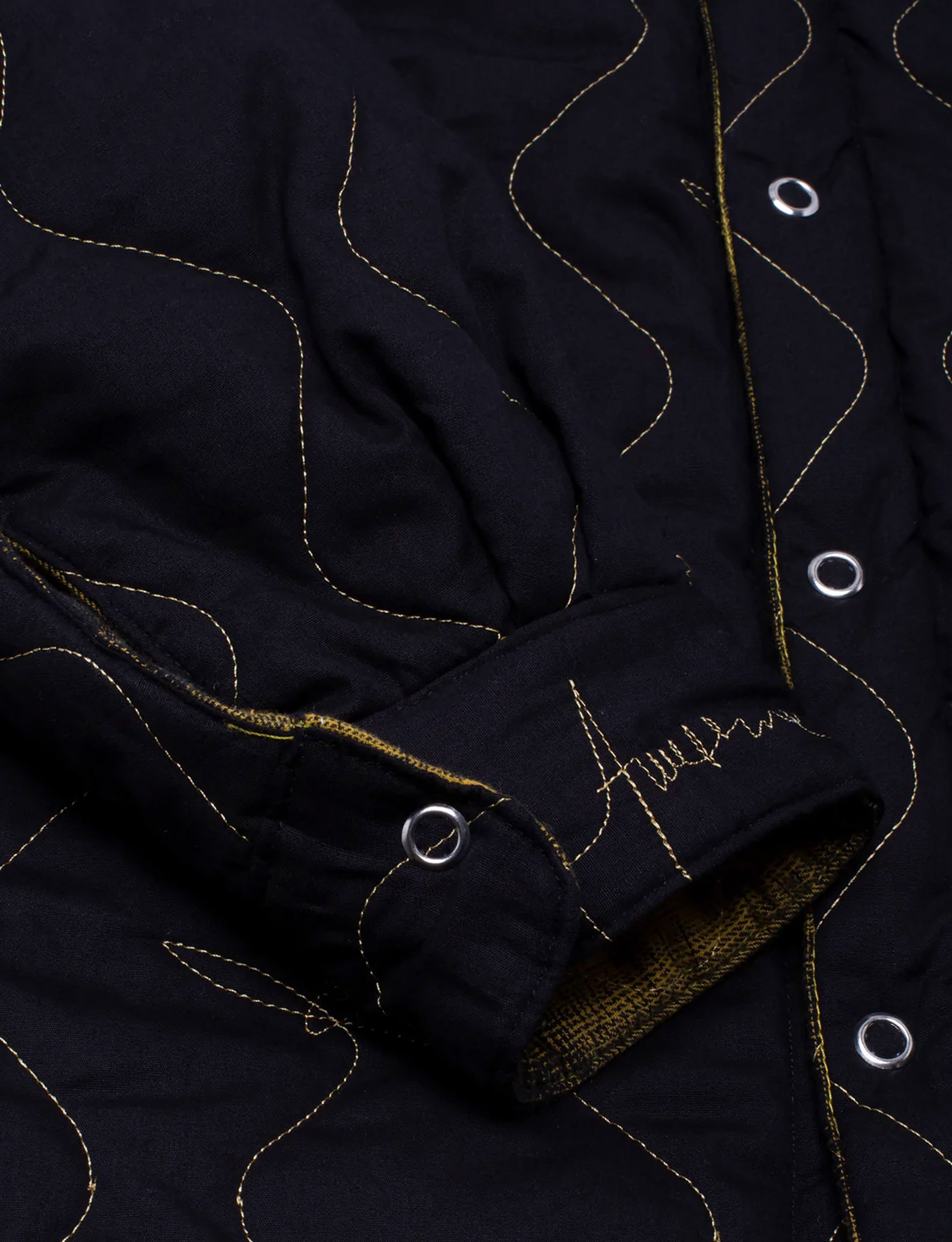 FUCKING AWESOME LIGHTWEIGHT REVERSIBLE FLANNEL JACKET YELLOW/BLACK
