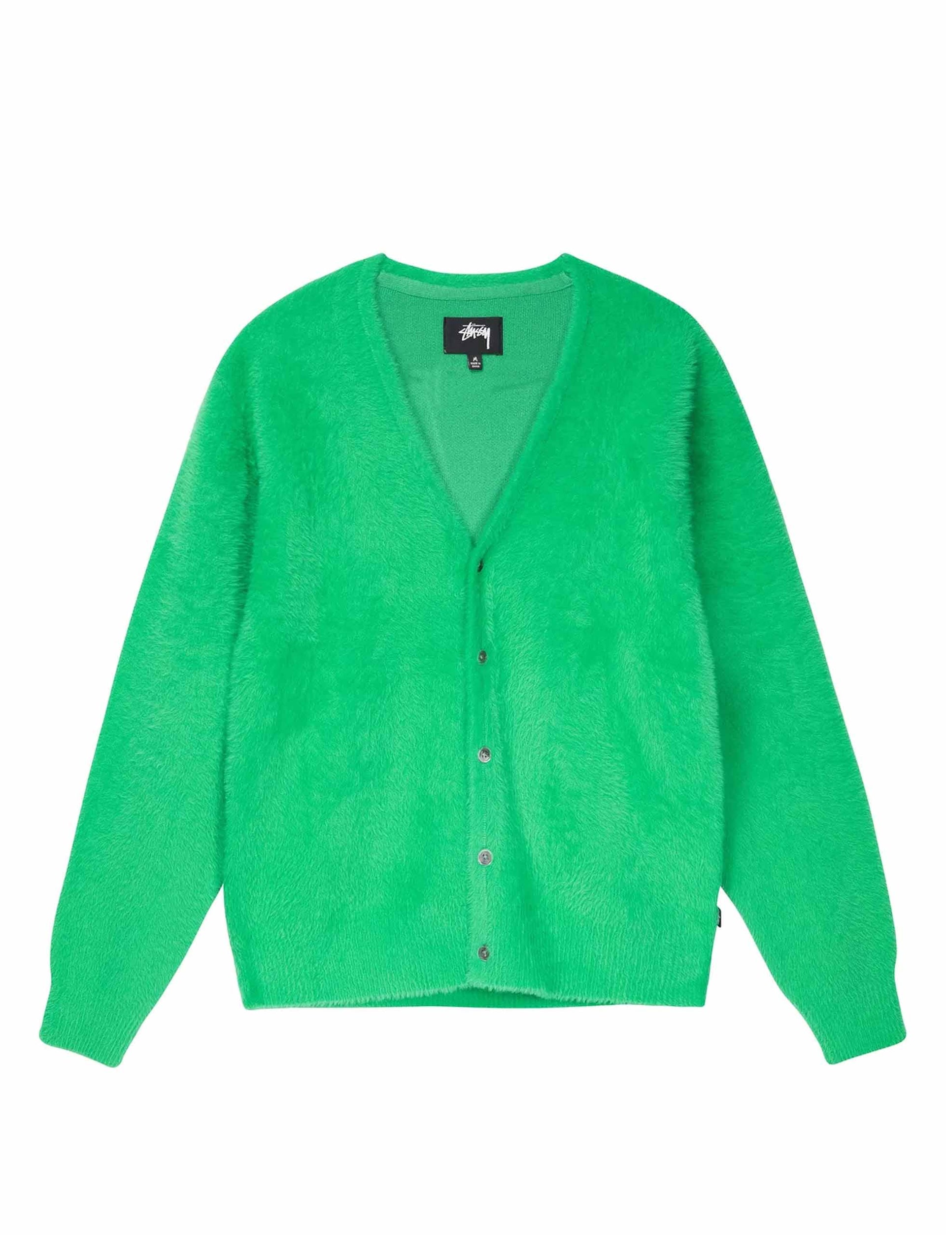 STÜSSY Shaggy Cardigan kelly