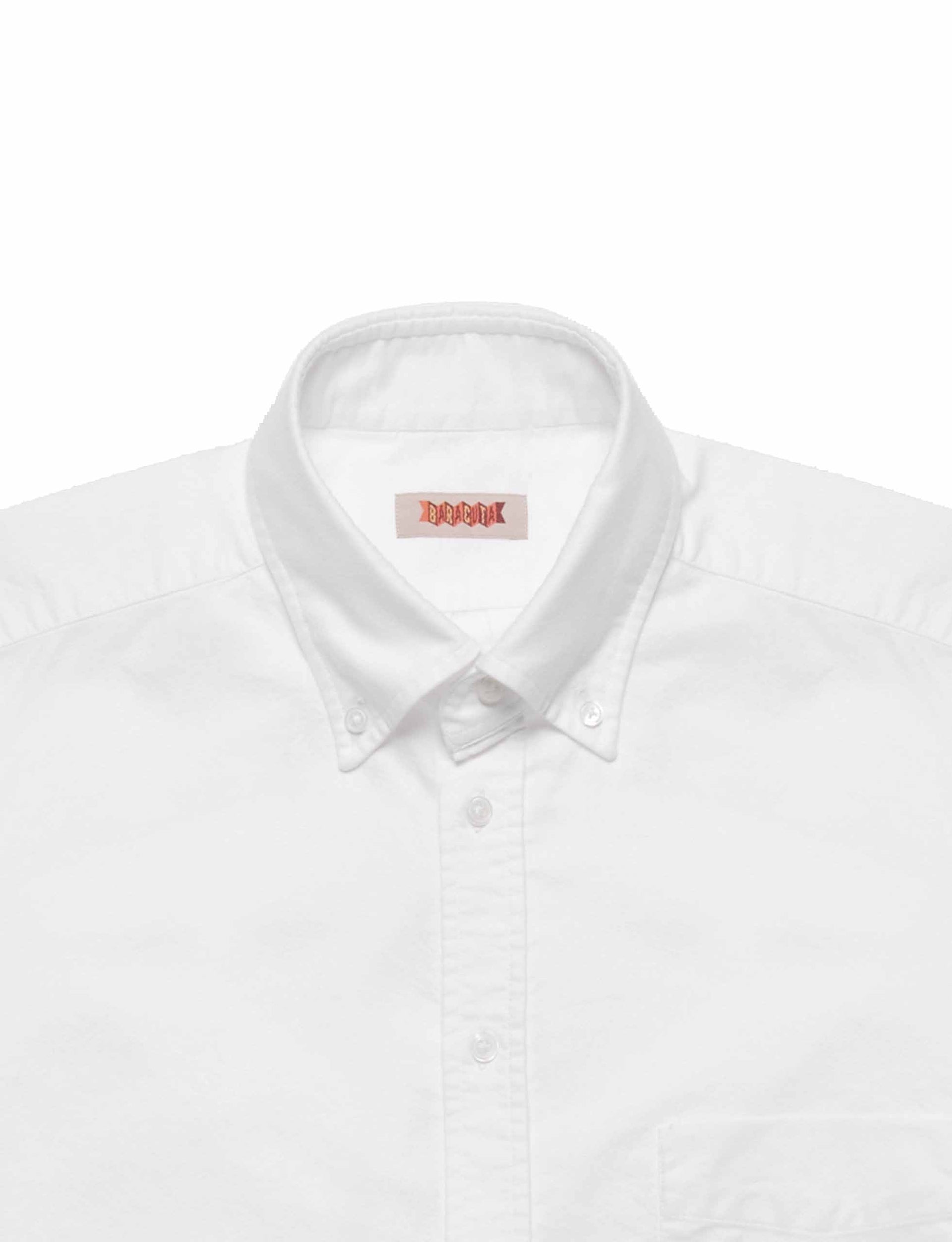 BARACUTA WASHED OXFORD SHIRT WHITE