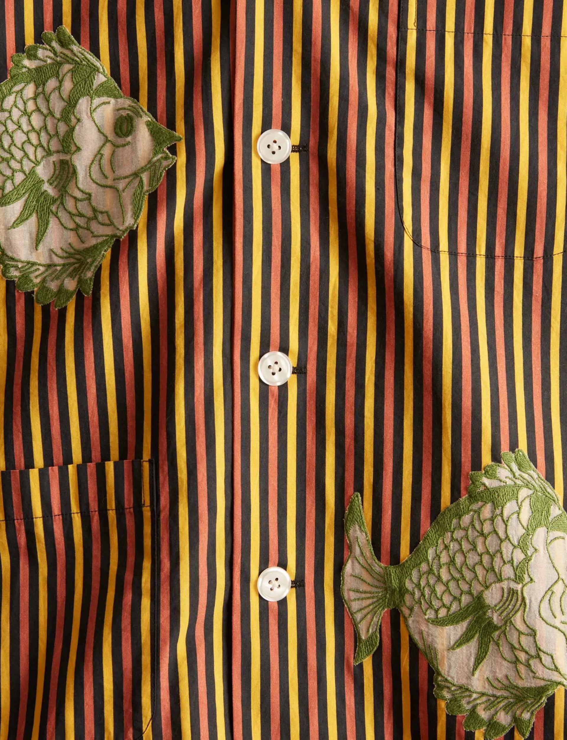 BODE FISH APPLIQUÉ SHORT SLEEVE SHIRT