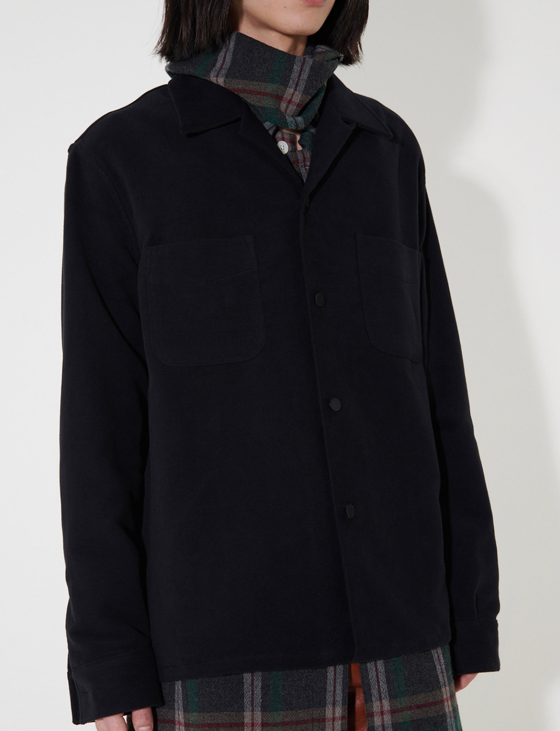 OUR LEGACY HEUSEN SHIRT Black Genuine Moleskin