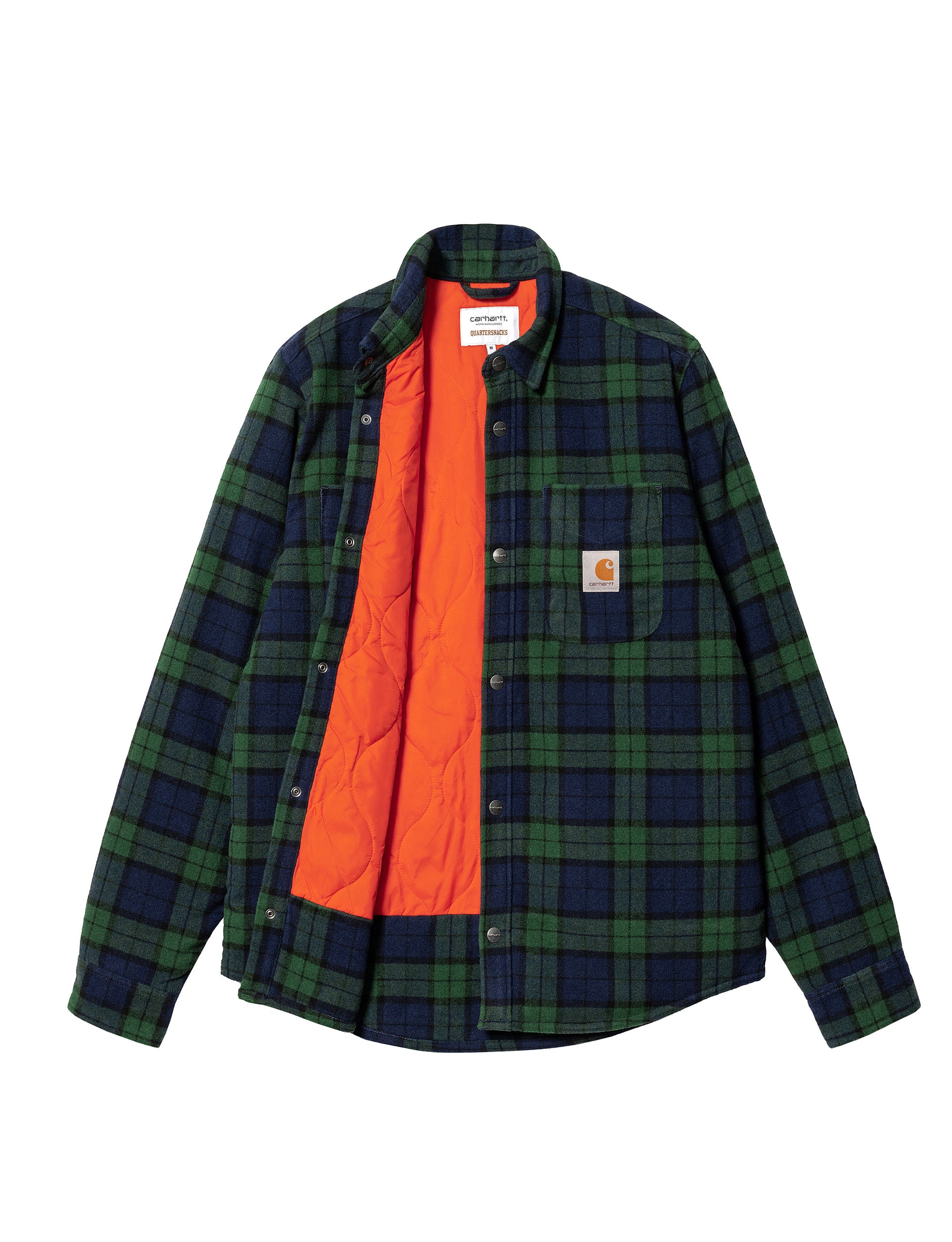 CARHARTT WIP Quartersnacks Shirt Jacket CHECK GREEN
