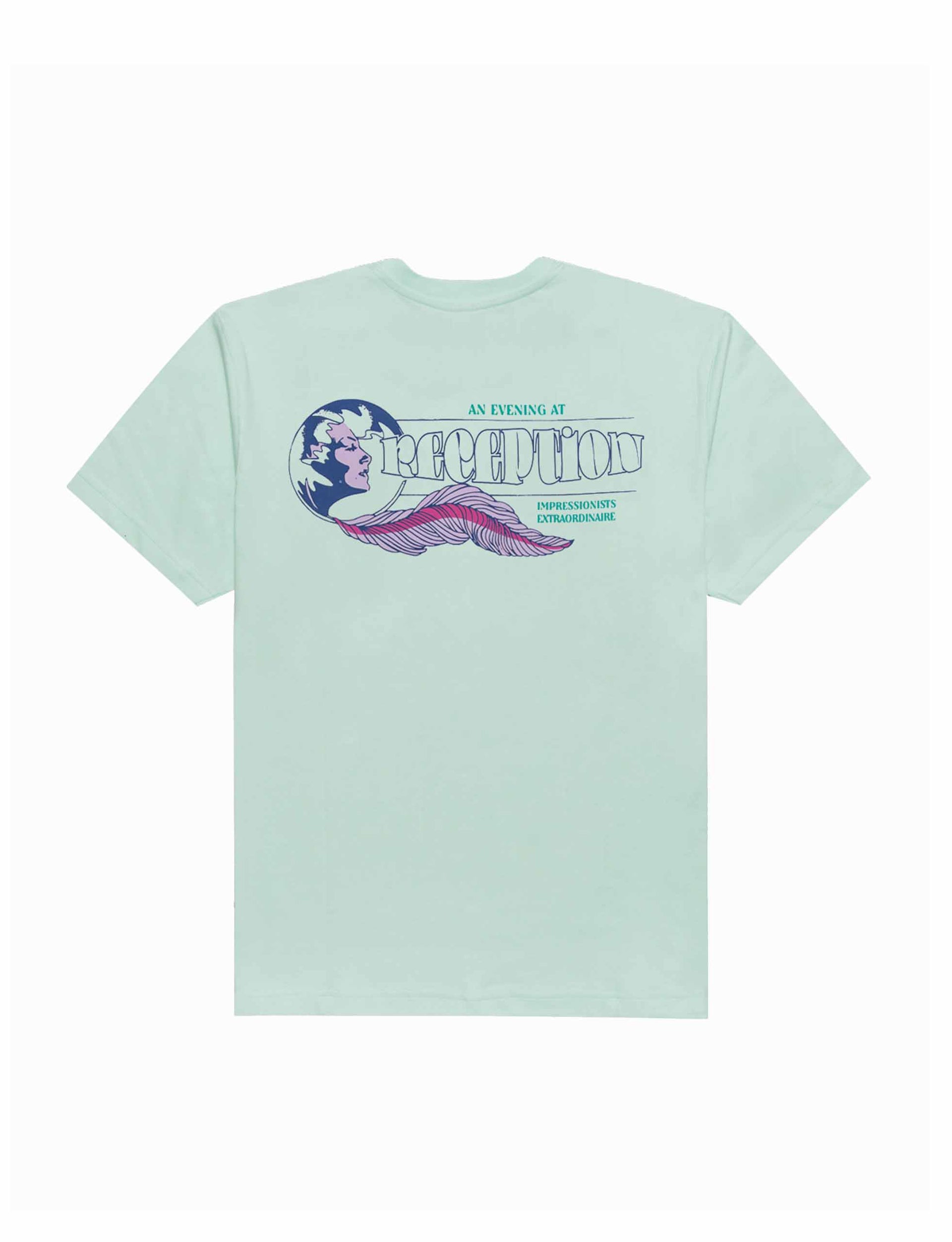RECEPTION SS TEE EXTRA SINGLE COTTON JERSEY MINT GREEN