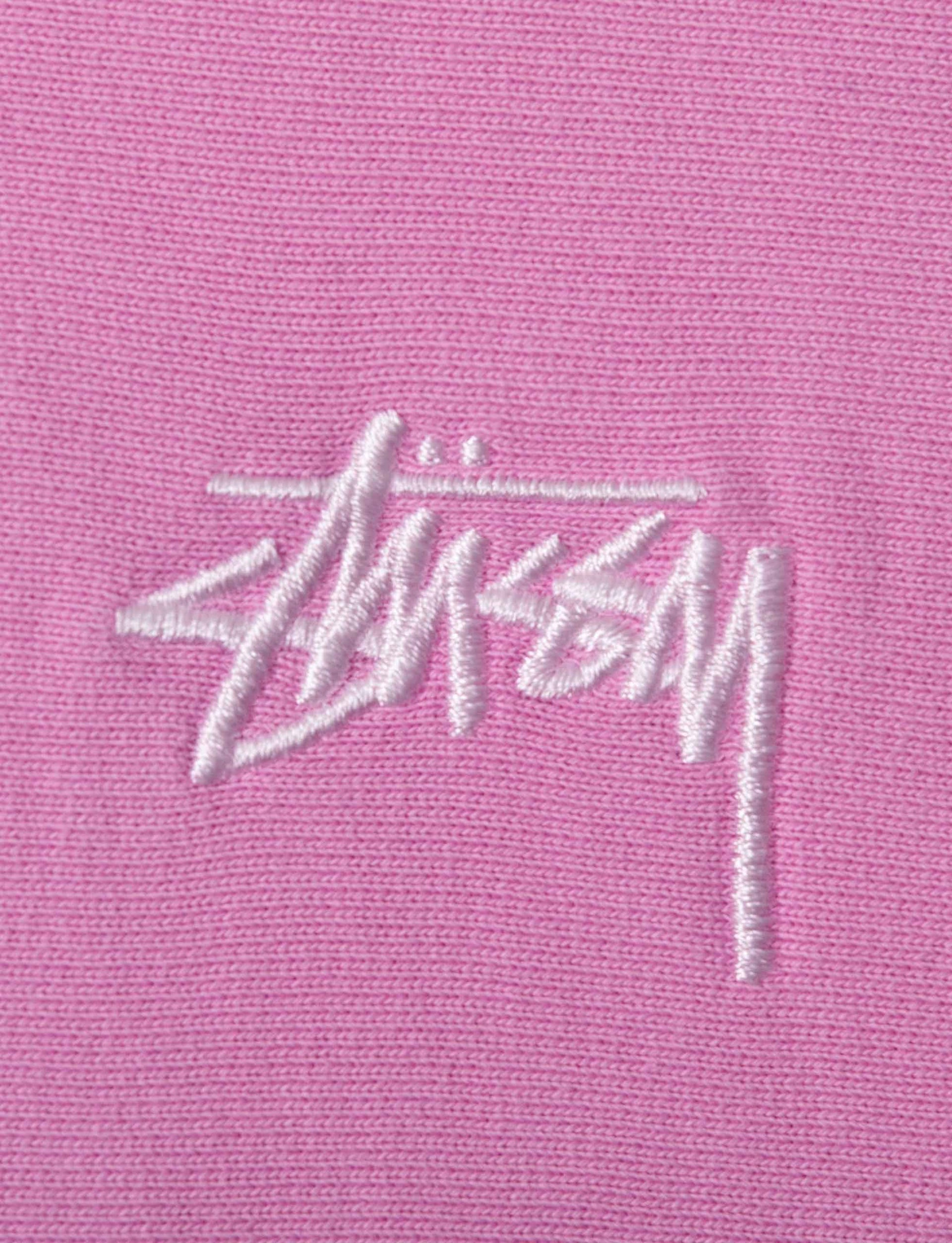 STÜSSY Stock Logo Hood PINK
