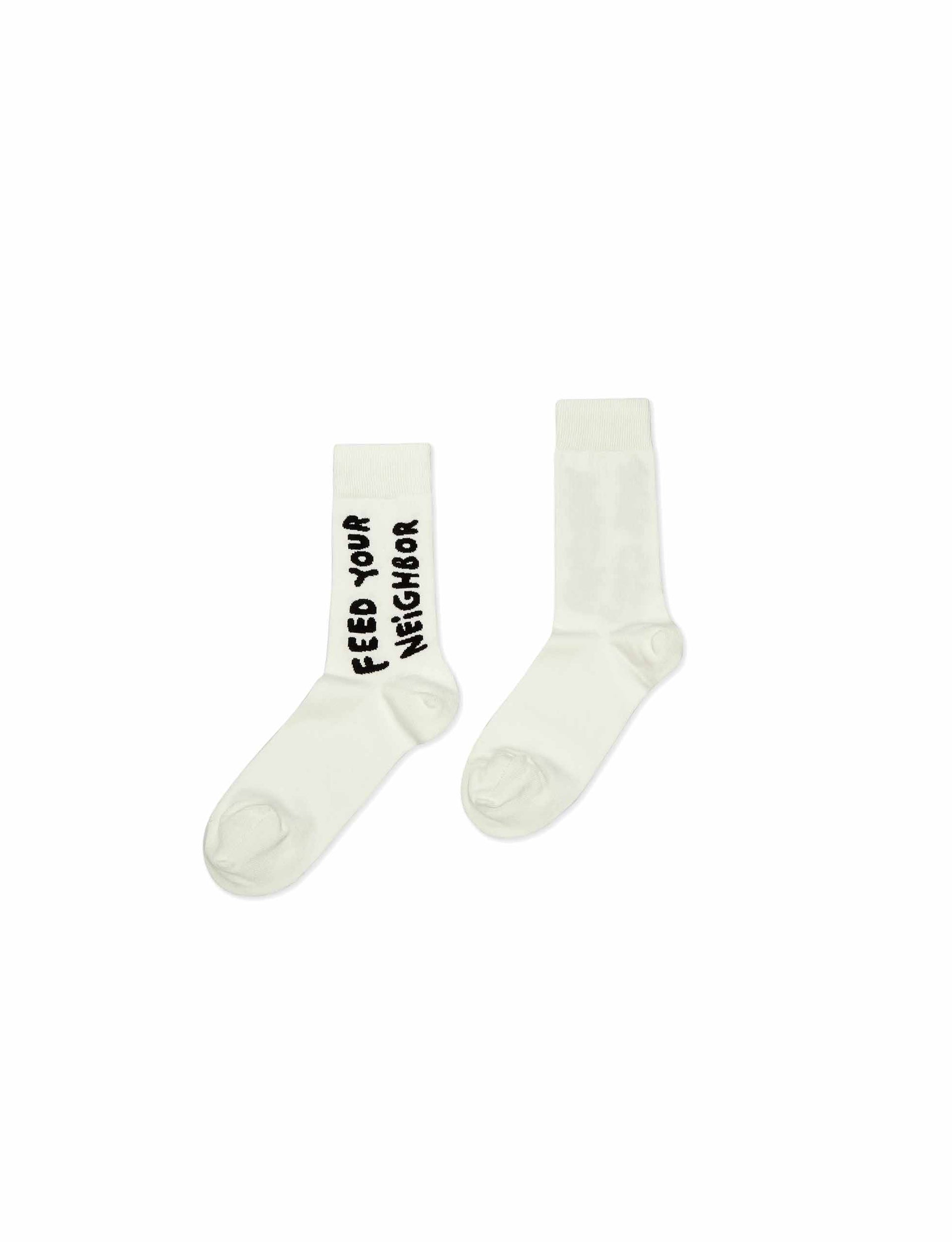 SKY HIGH FARM UNISEX FEED YOUR NEIGHBOR SOCKS KNIT