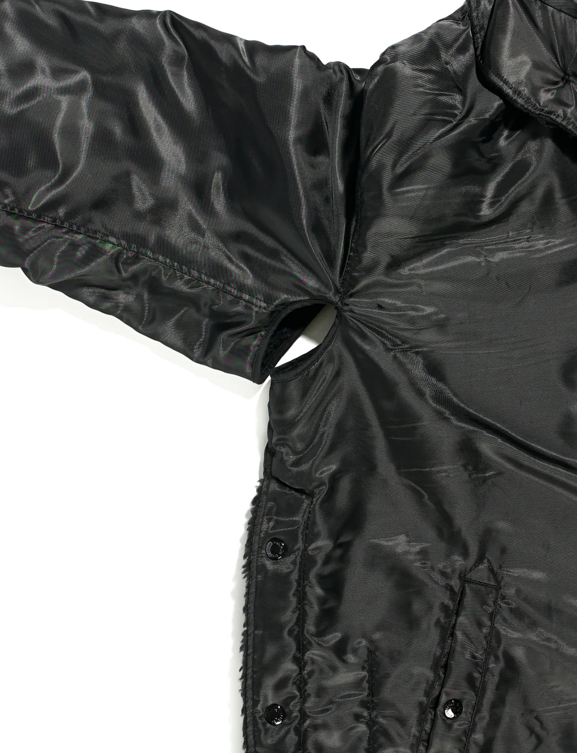 ENGINEERED GARMENTS Liner Jacket Black Polyester Pilot Twill