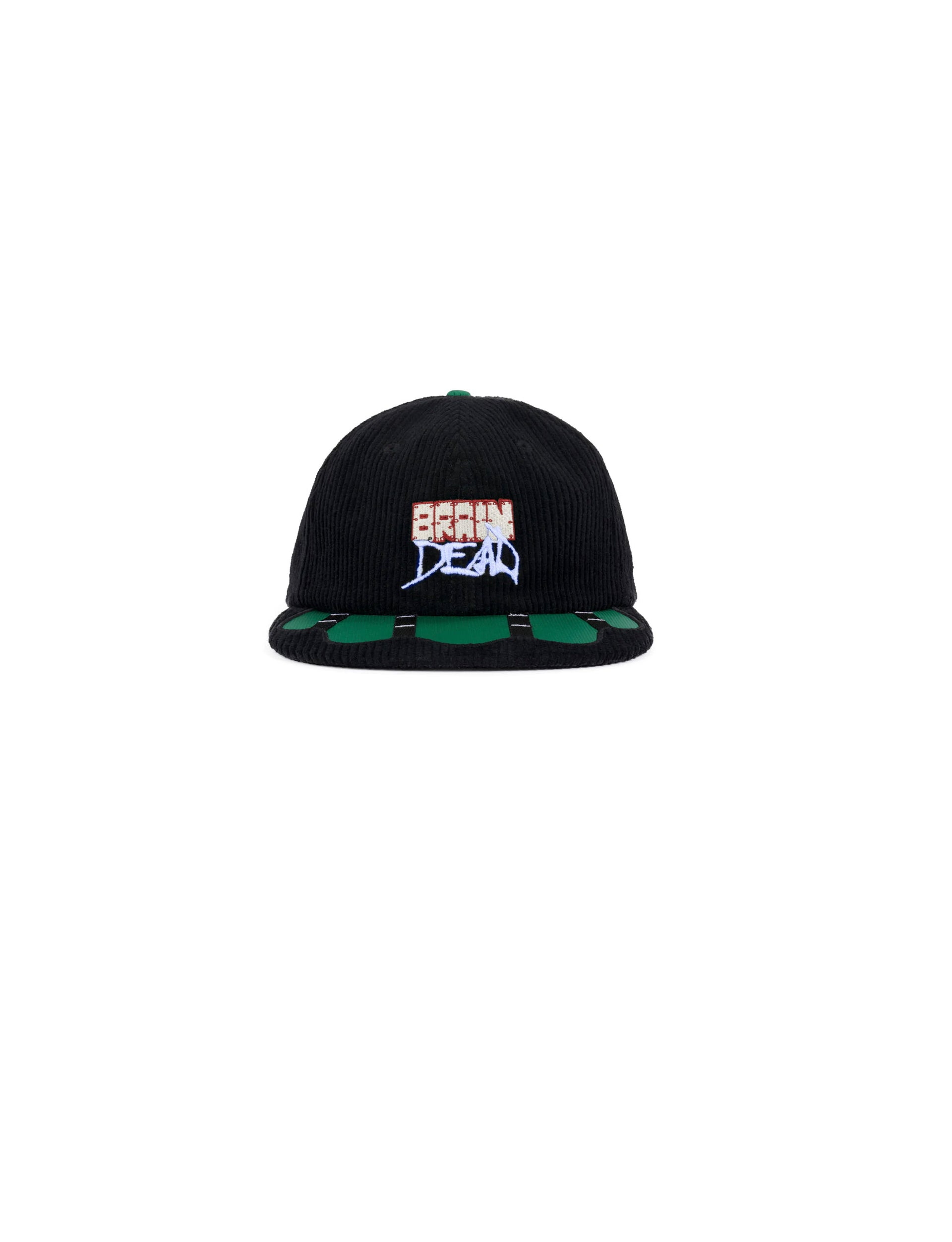 BRAIN DEAD SLUDGE TWILL 6 PANEL CAP - BLACK