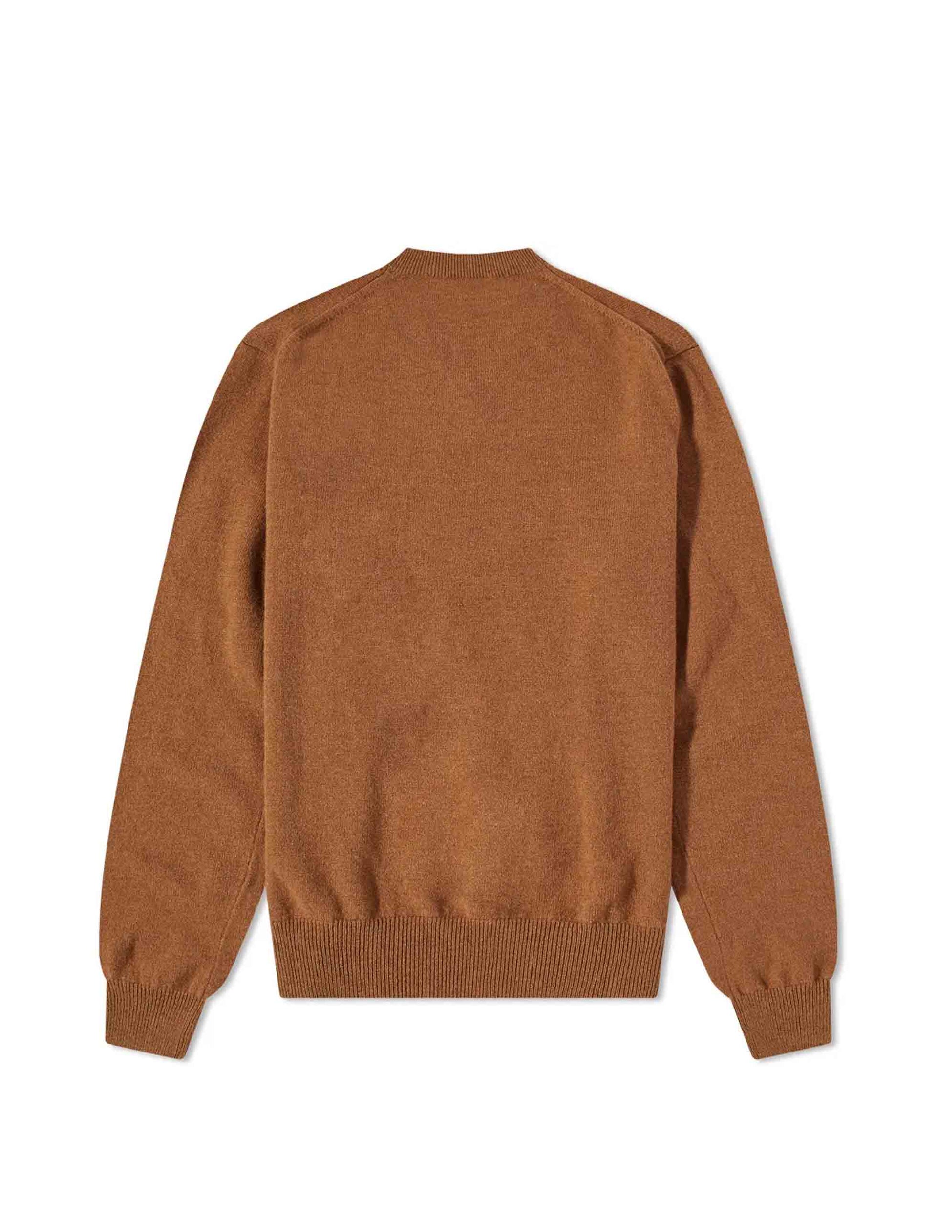 COMME DES GARCONS PLAY MEN LITTLE HEART V-NECK JUMPER