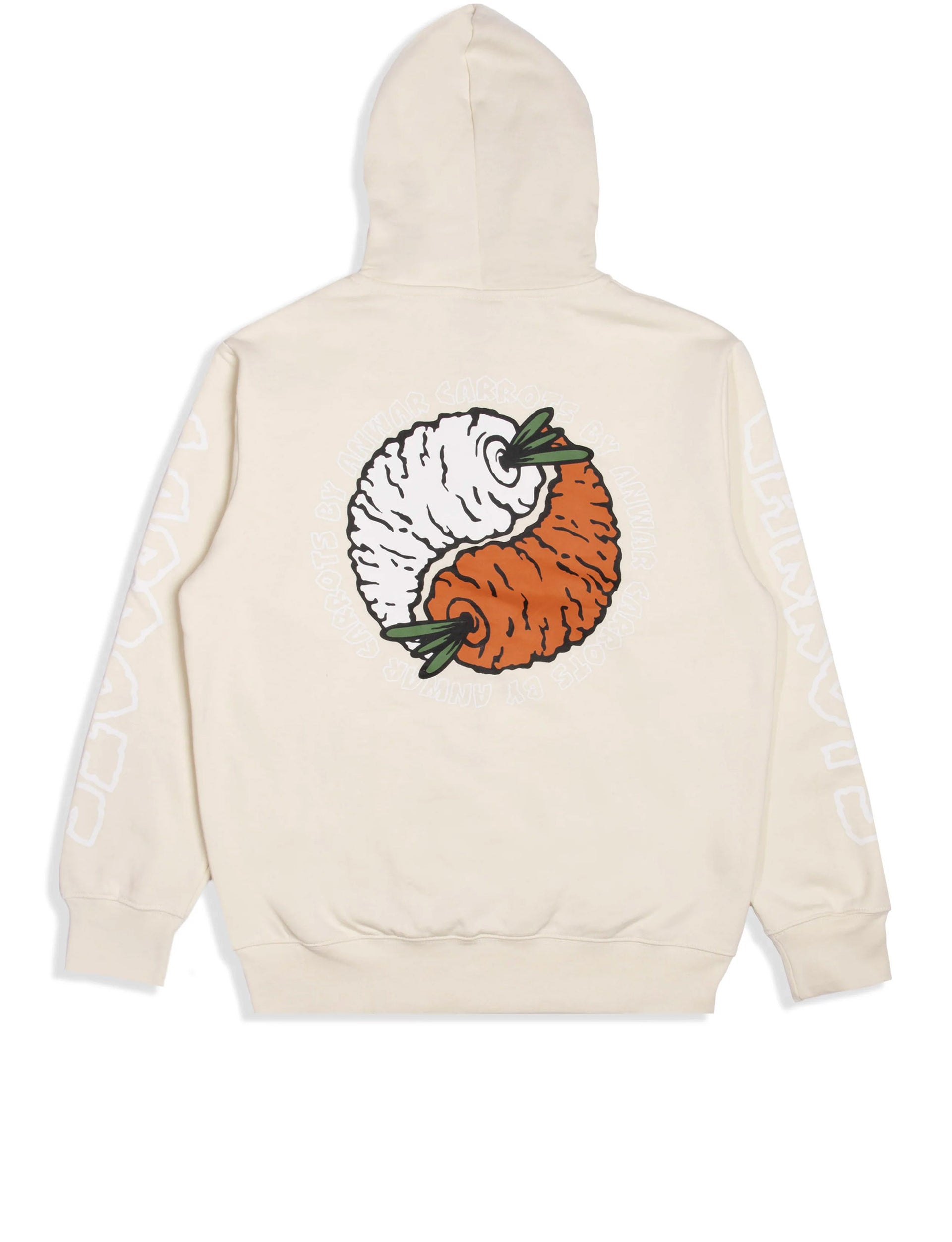 CARROT yang zip hoodie - cream