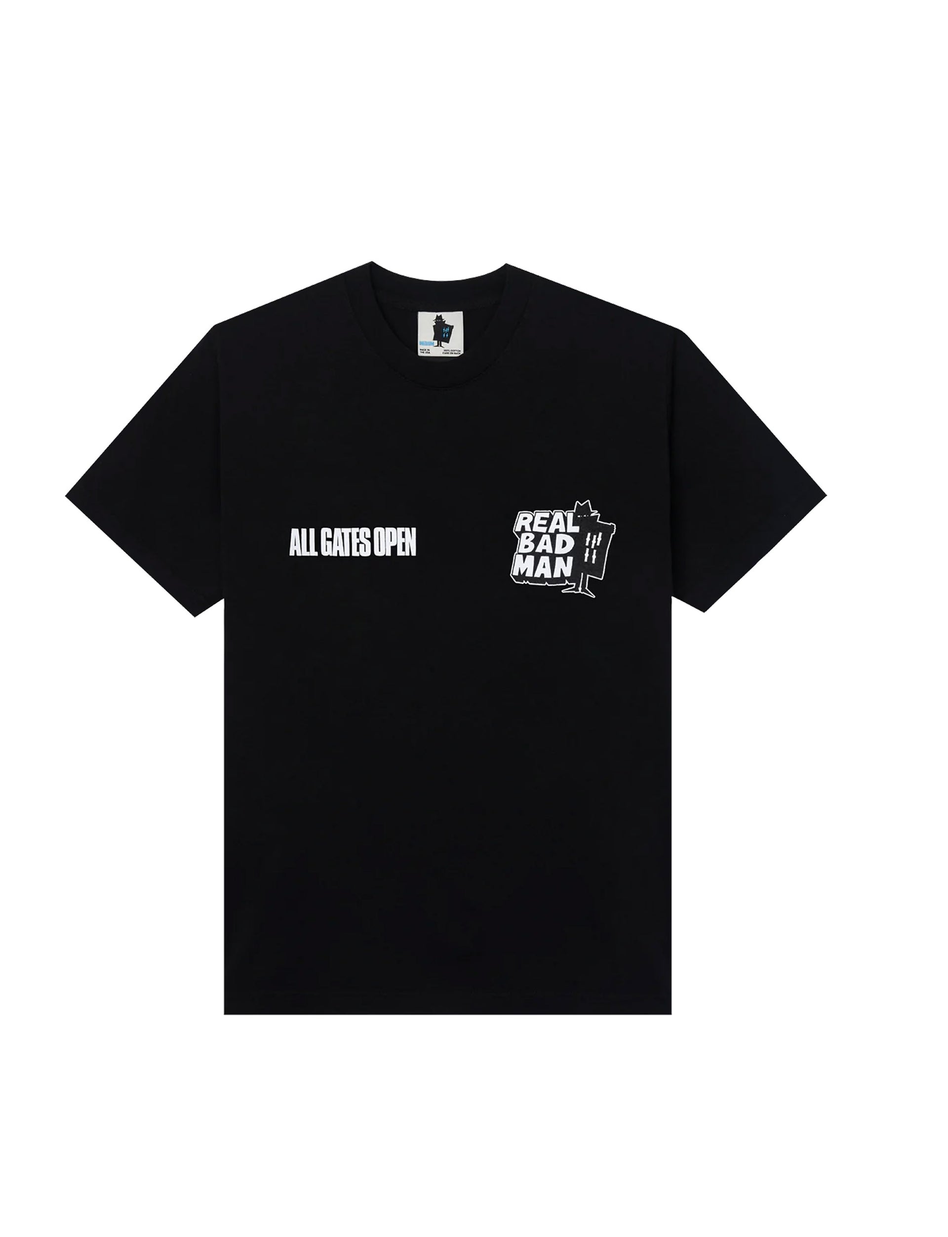 REAL BAD MAN All Gates Open T-Shirt BLACK