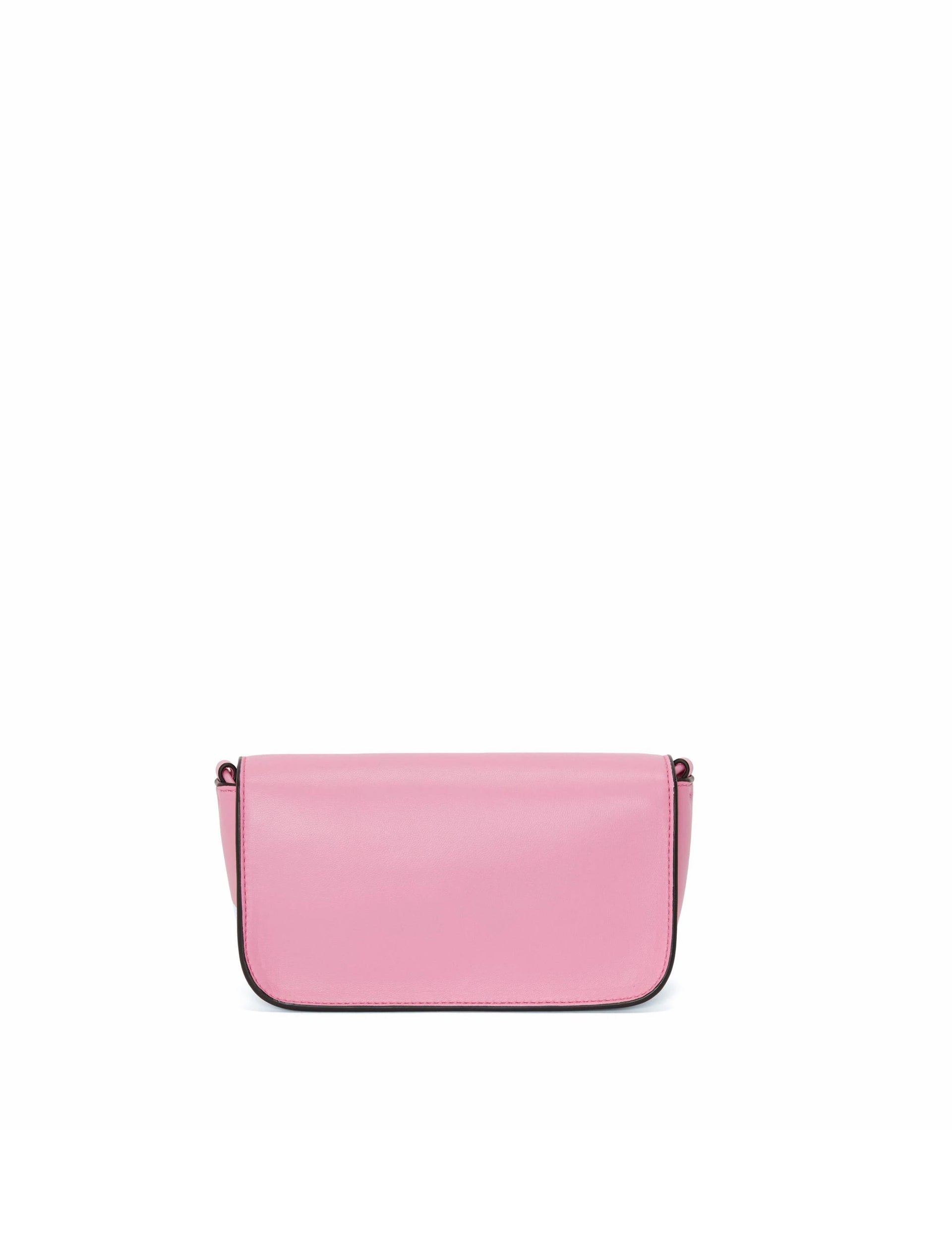 JW ANDERSON TONAL CHAIN BAGUETTE ANCHOR BAG PINK