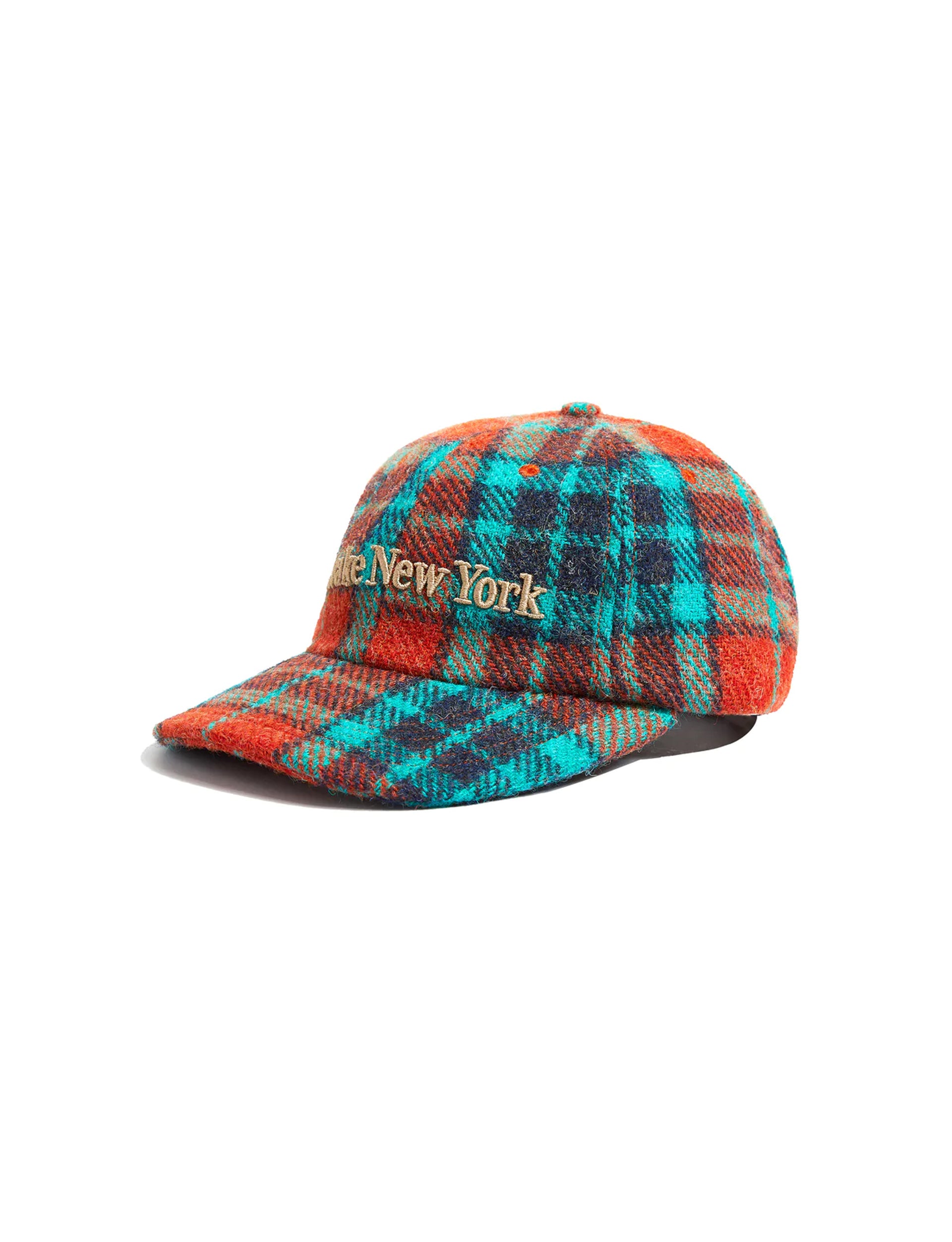 AWAKE NY HARRIS TWEED 6-PANEL HAT RED MULTI