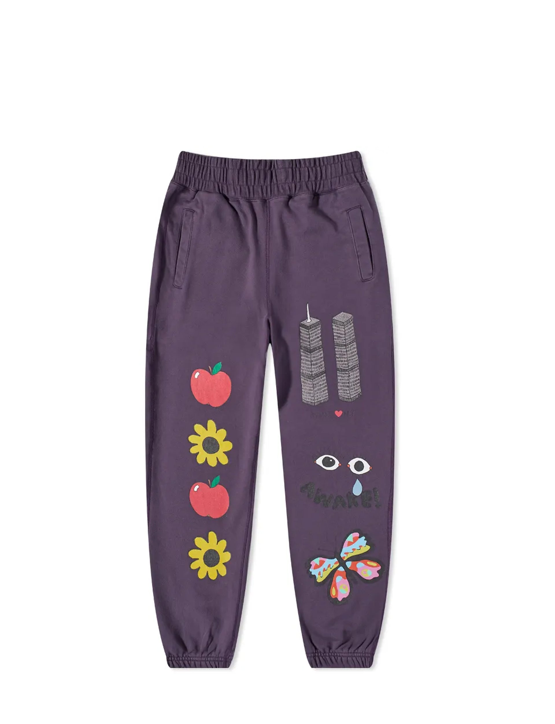 AWAKE NY STEFAN MEIER X AWAKE NY PRINTED SWEATPANT PEWTER