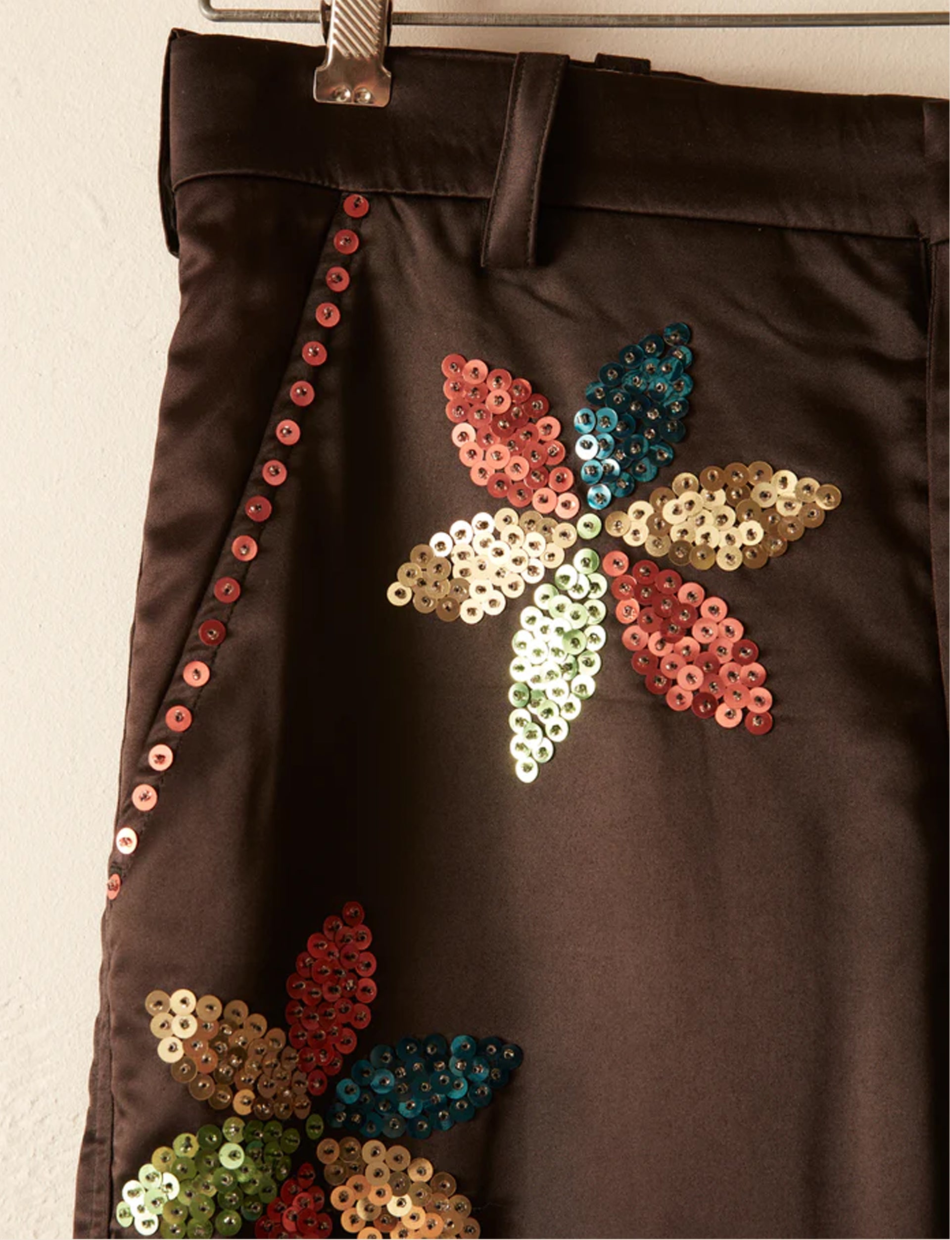 BODE SEQUINED PINWHEEL TROUSER