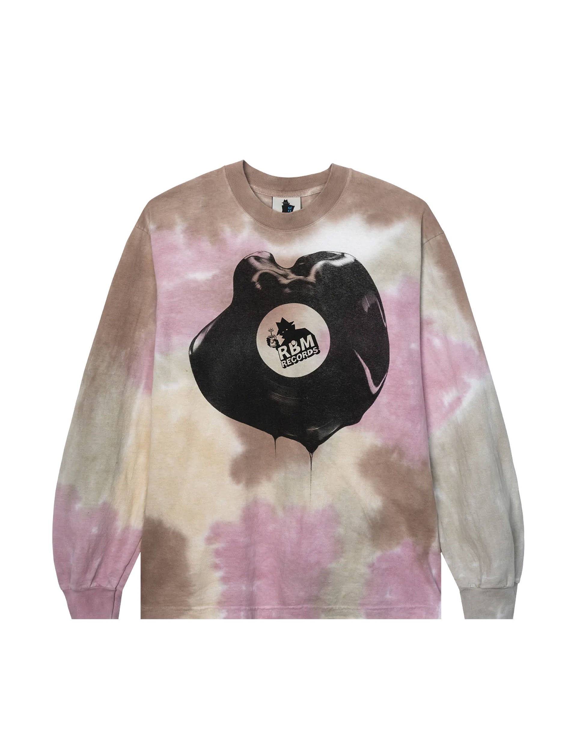 REAL BAD MAN Big Rec Long Sleeve T-Shirt LIZARD TIE DYE