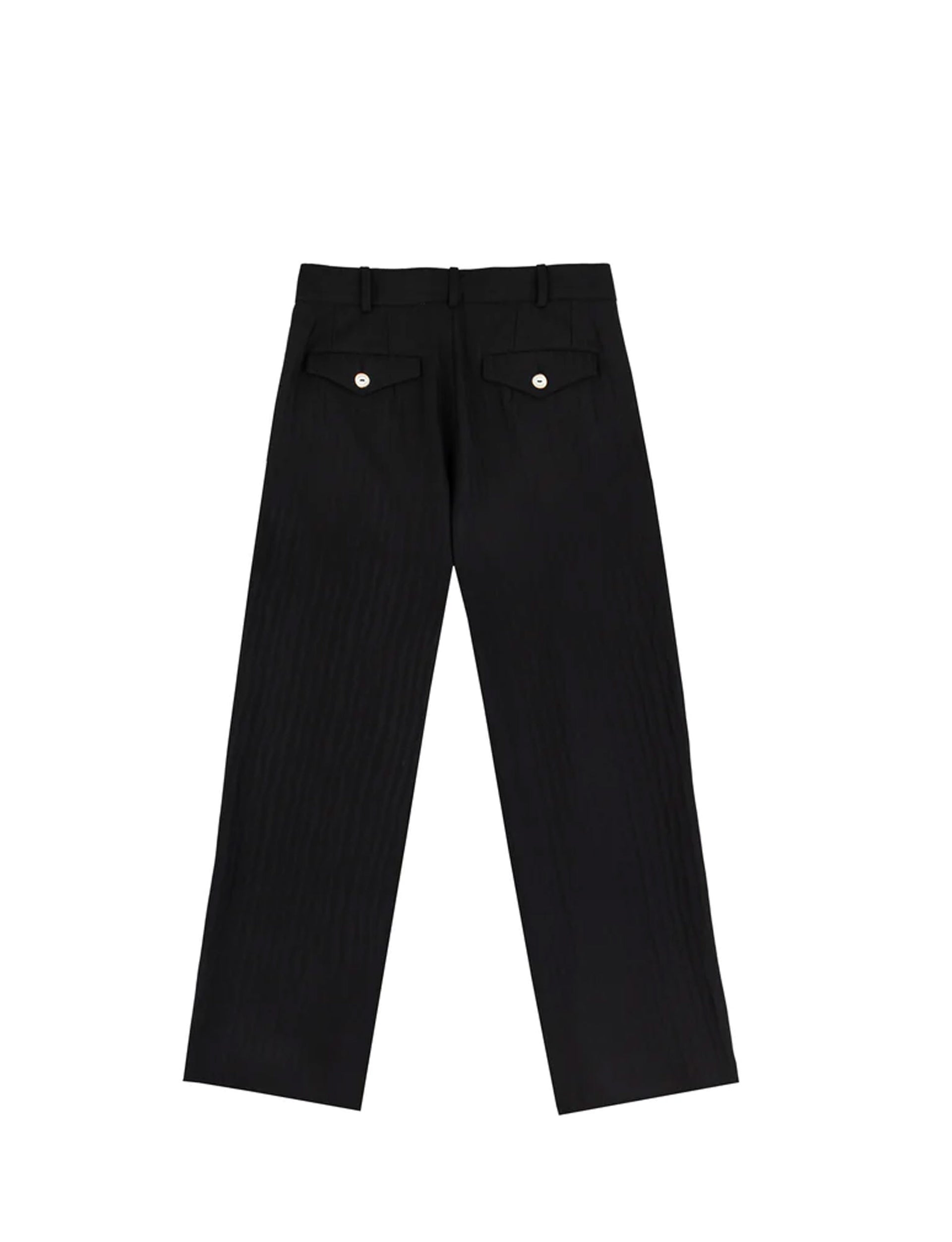 LATE CHECKOUT Black ZEBRA Trousers