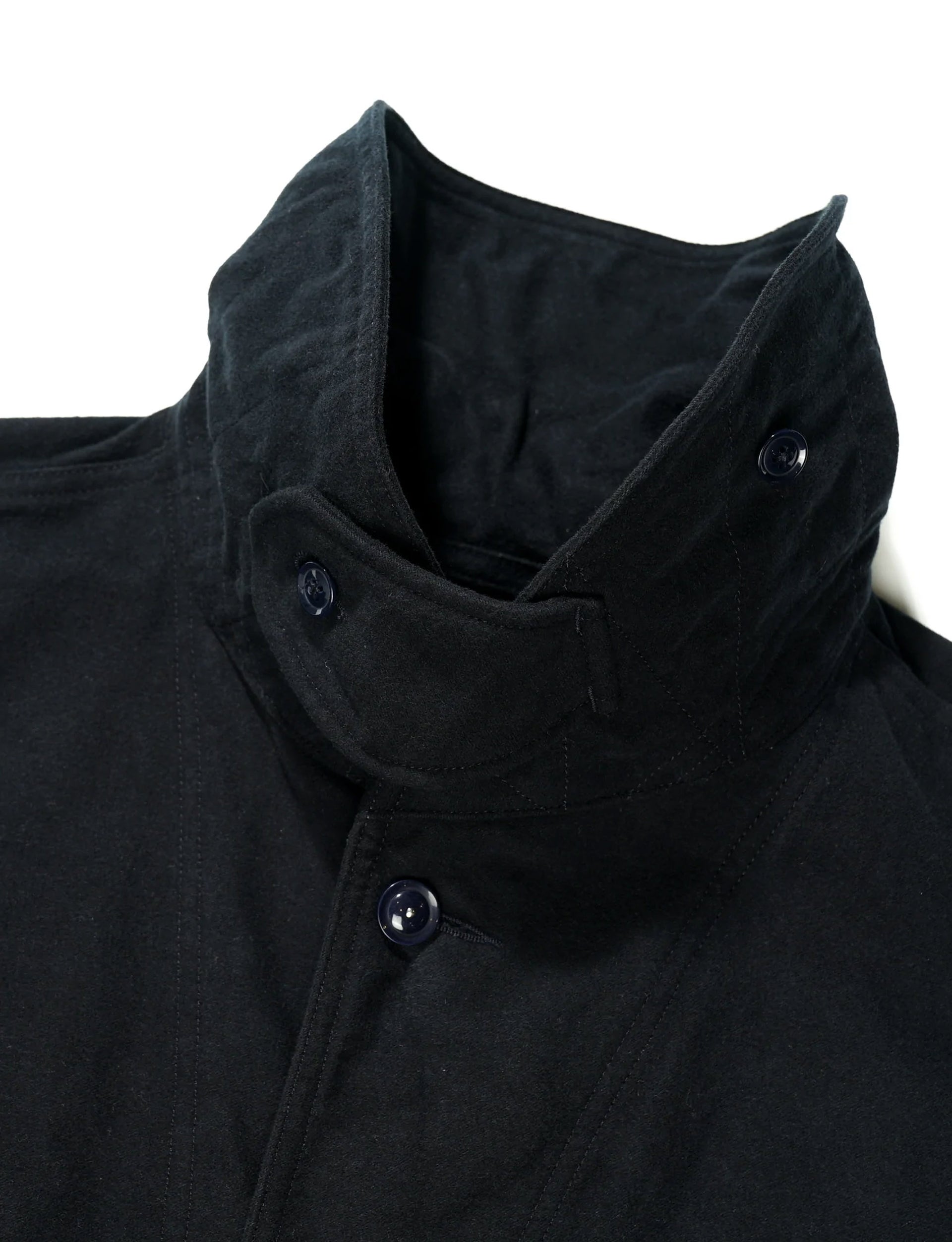 ENGINEERED GARMENTS Shawl Collar Utility Jacket Dk Navy Cotton Moleskin