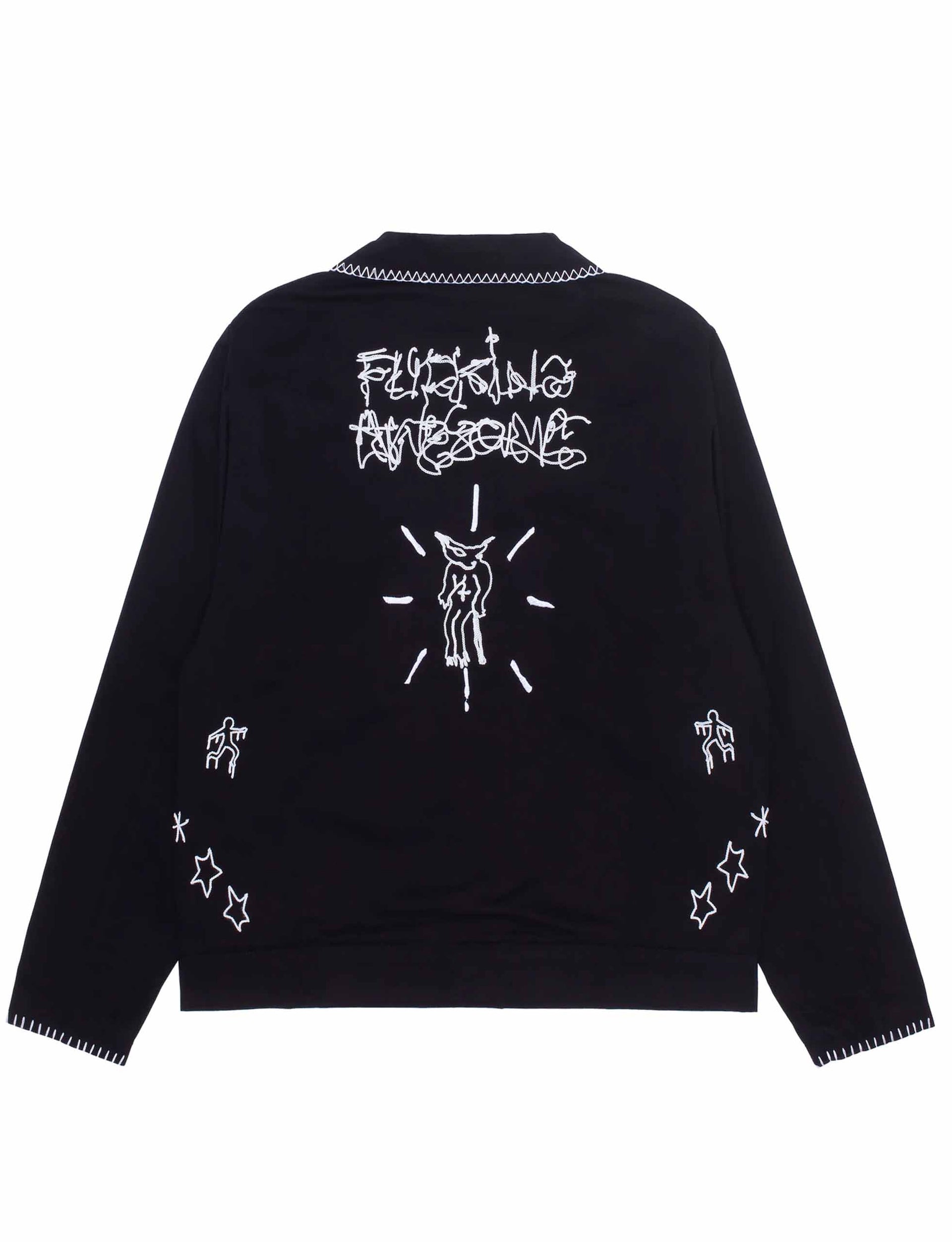 Fucking Awesome Embroidered Mechanics Jacket - Black