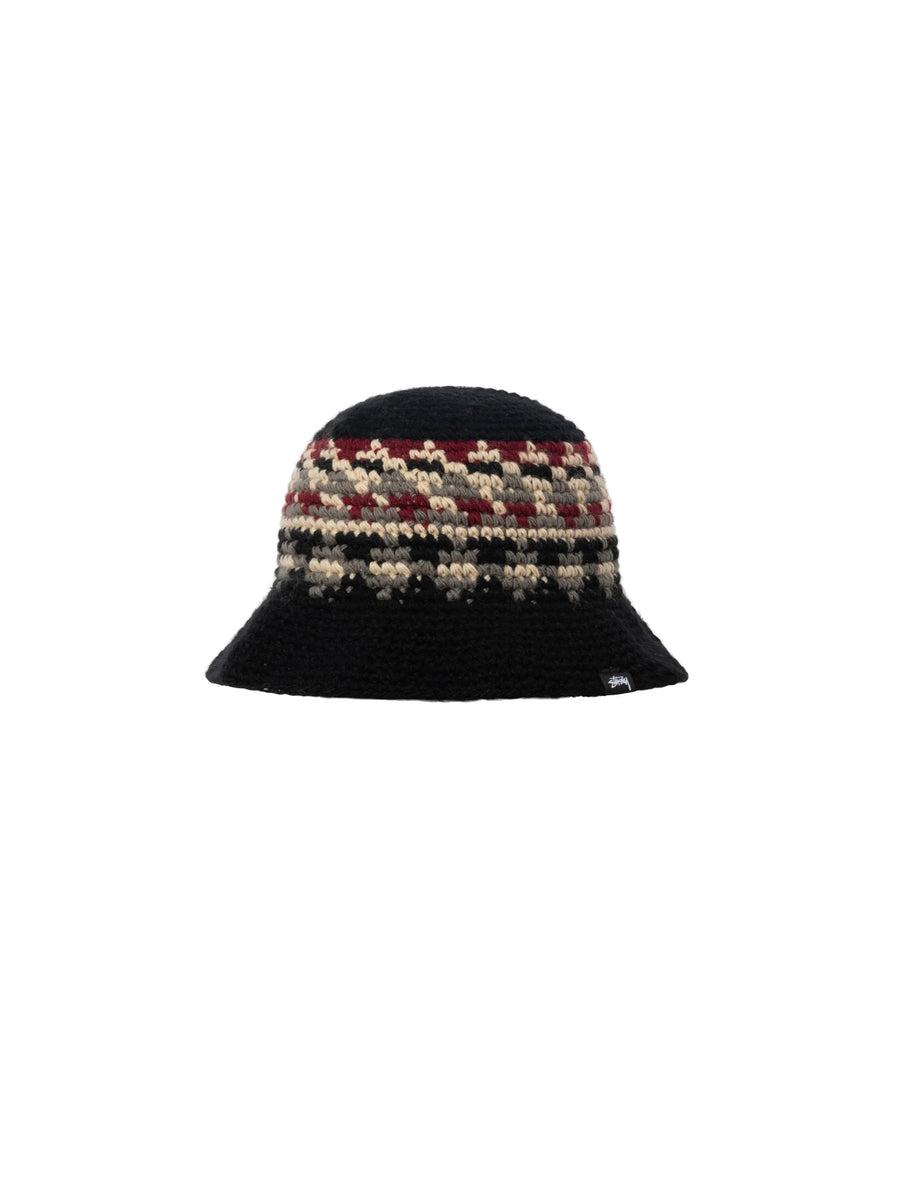 STÜSSY Fairisle Bucket Hat black - minishopmadrid