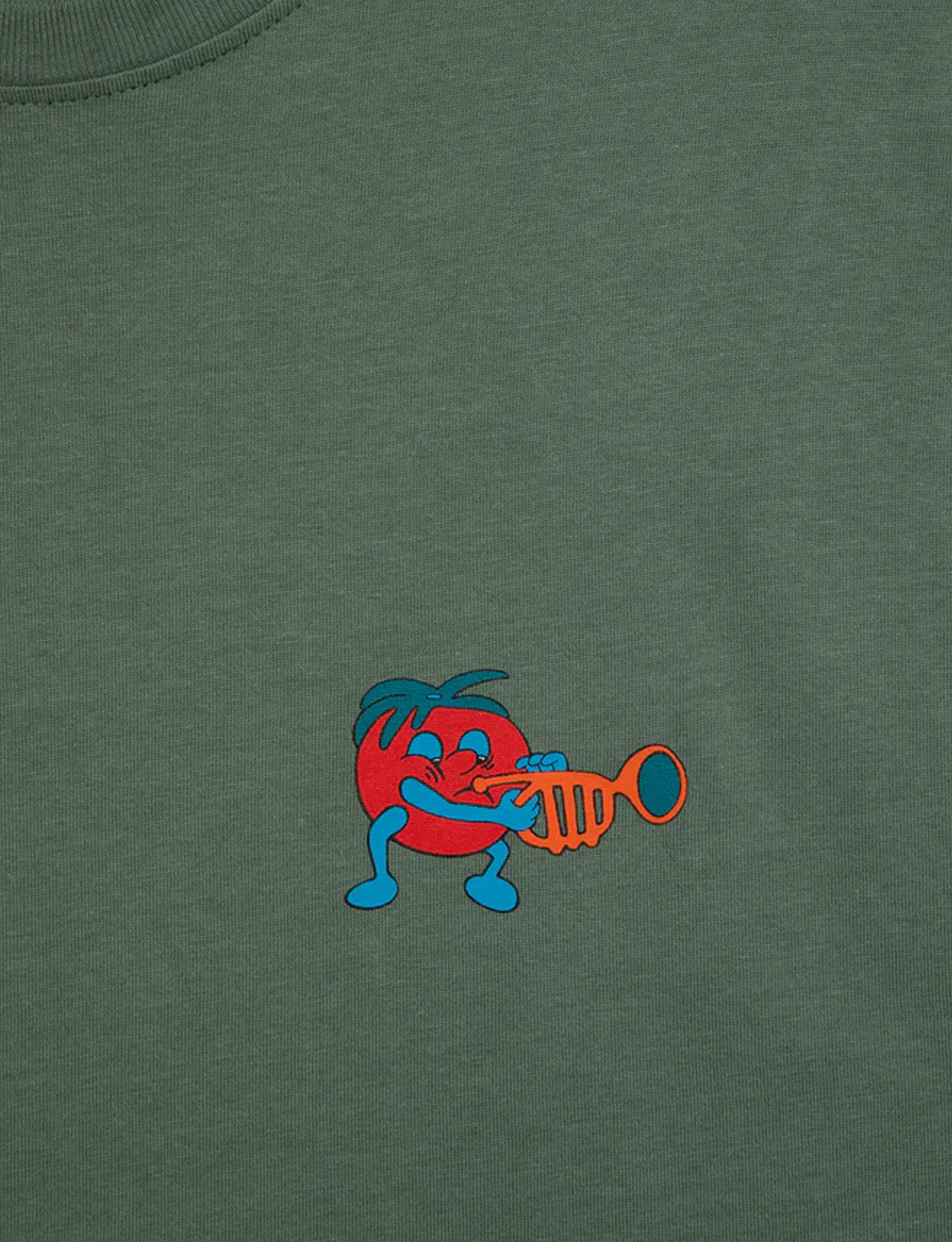TIRED MUSIC SS TEE (ORGANIC) GREEN