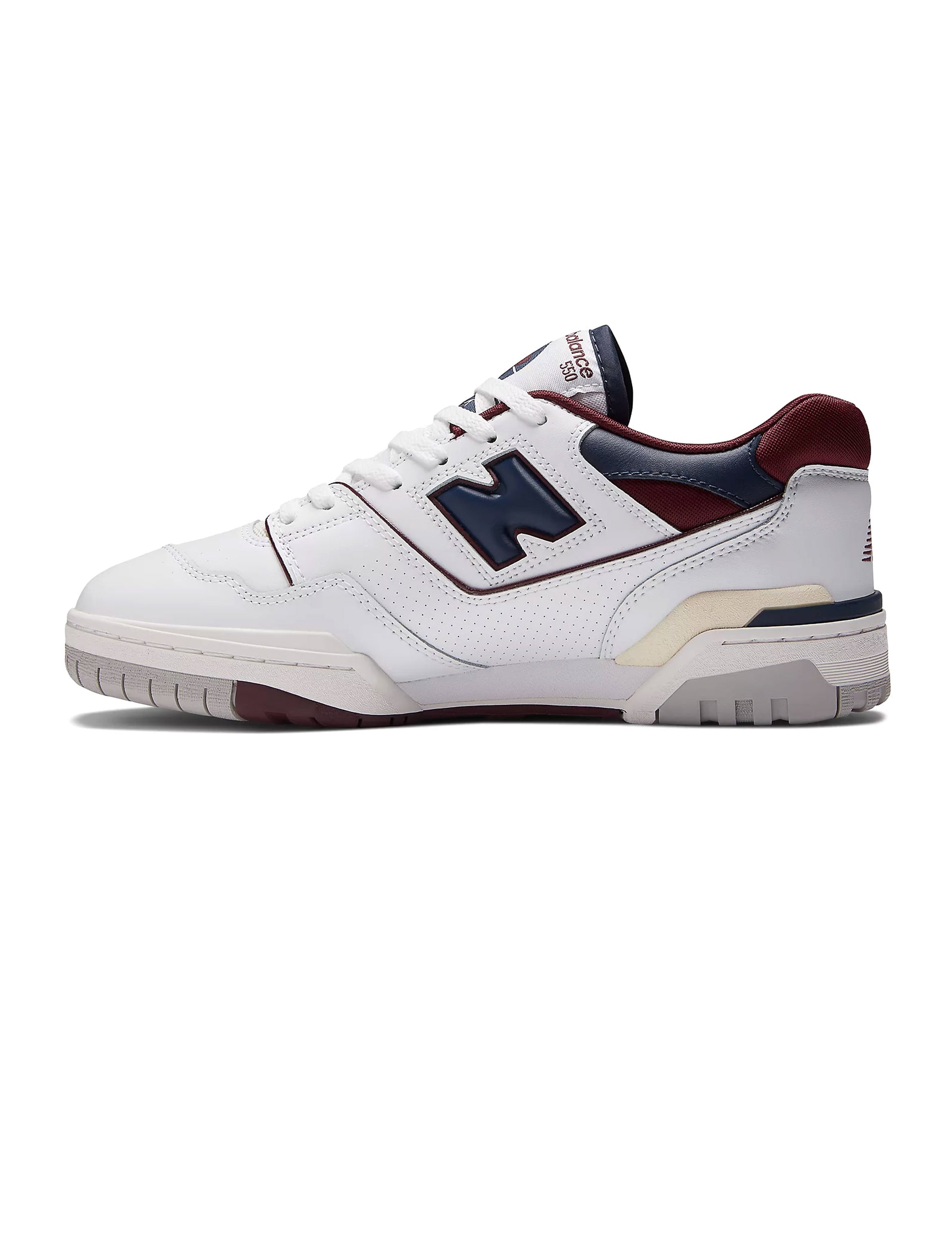 NEW BALANCE 550 White con nb burgundy y natural indigo BB550NCD
