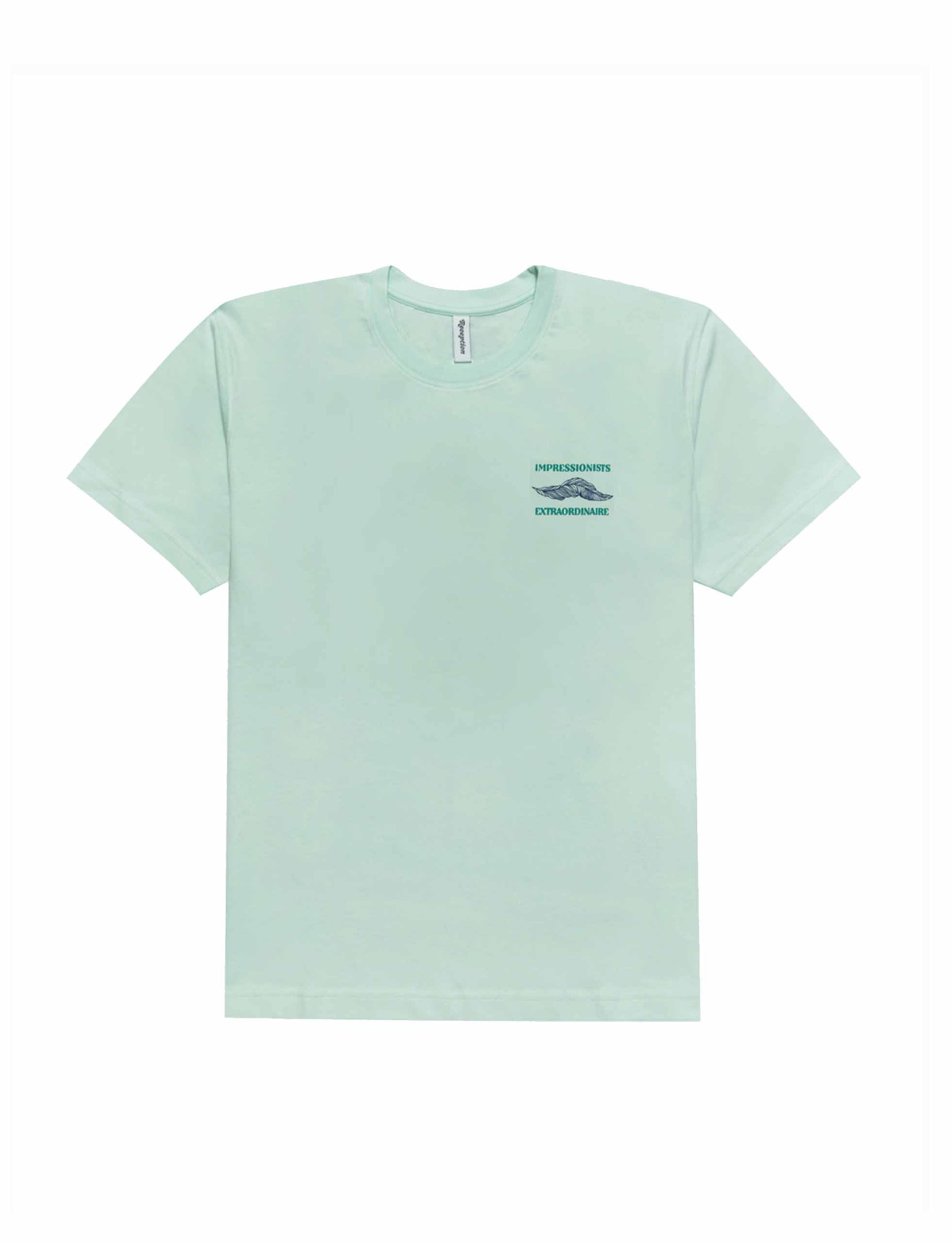 RECEPTION SS TEE EXTRA SINGLE COTTON JERSEY MINT GREEN
