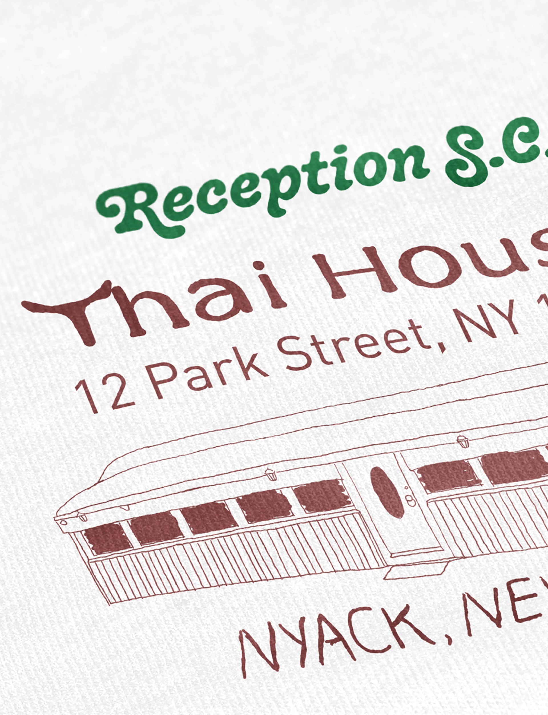 RECEPTION CLOTHING LS TEE THAI HOUSE COTTON SINGLE JERSEY WHITE