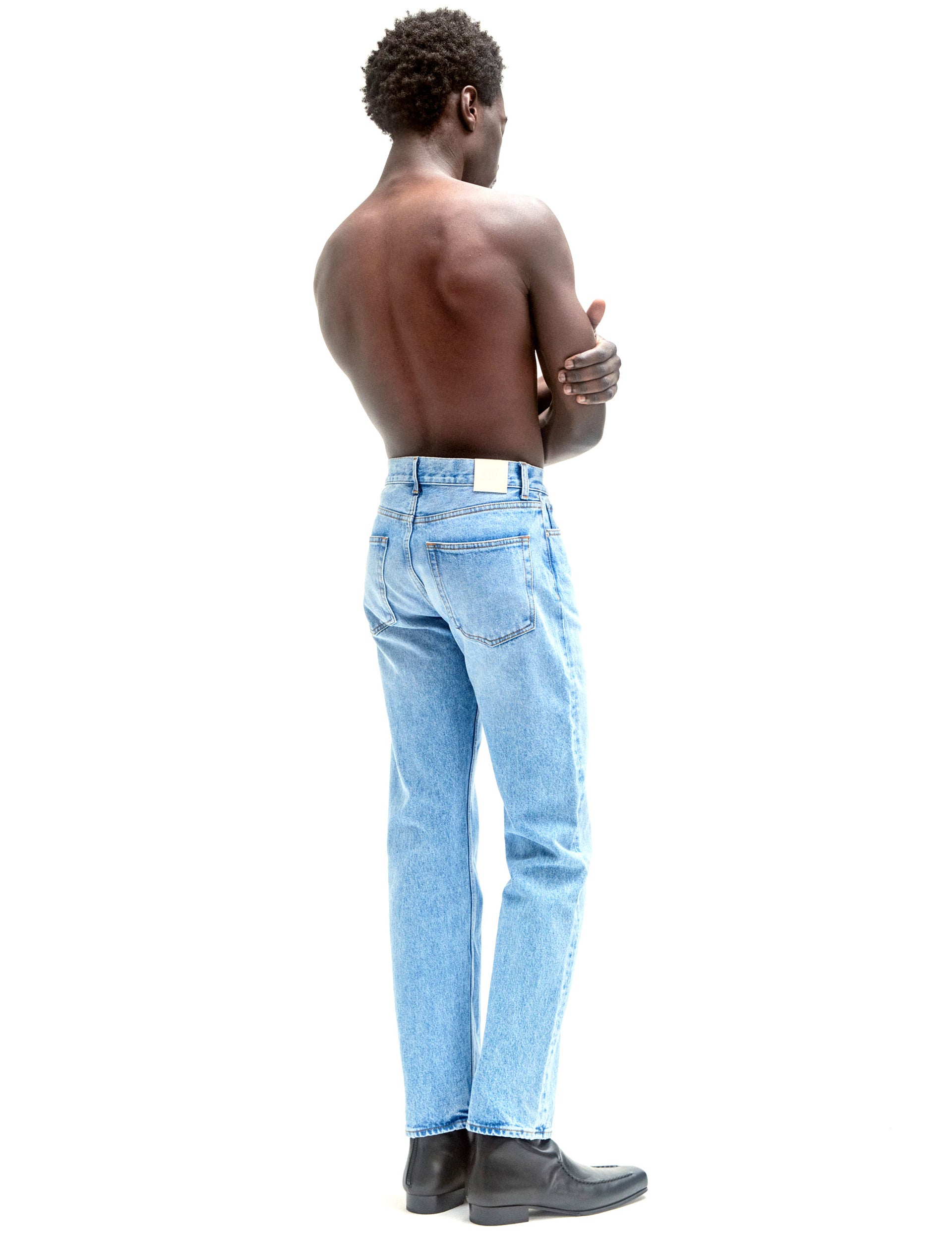 Séfr STRAIHT CUT JEANS PALE WASH