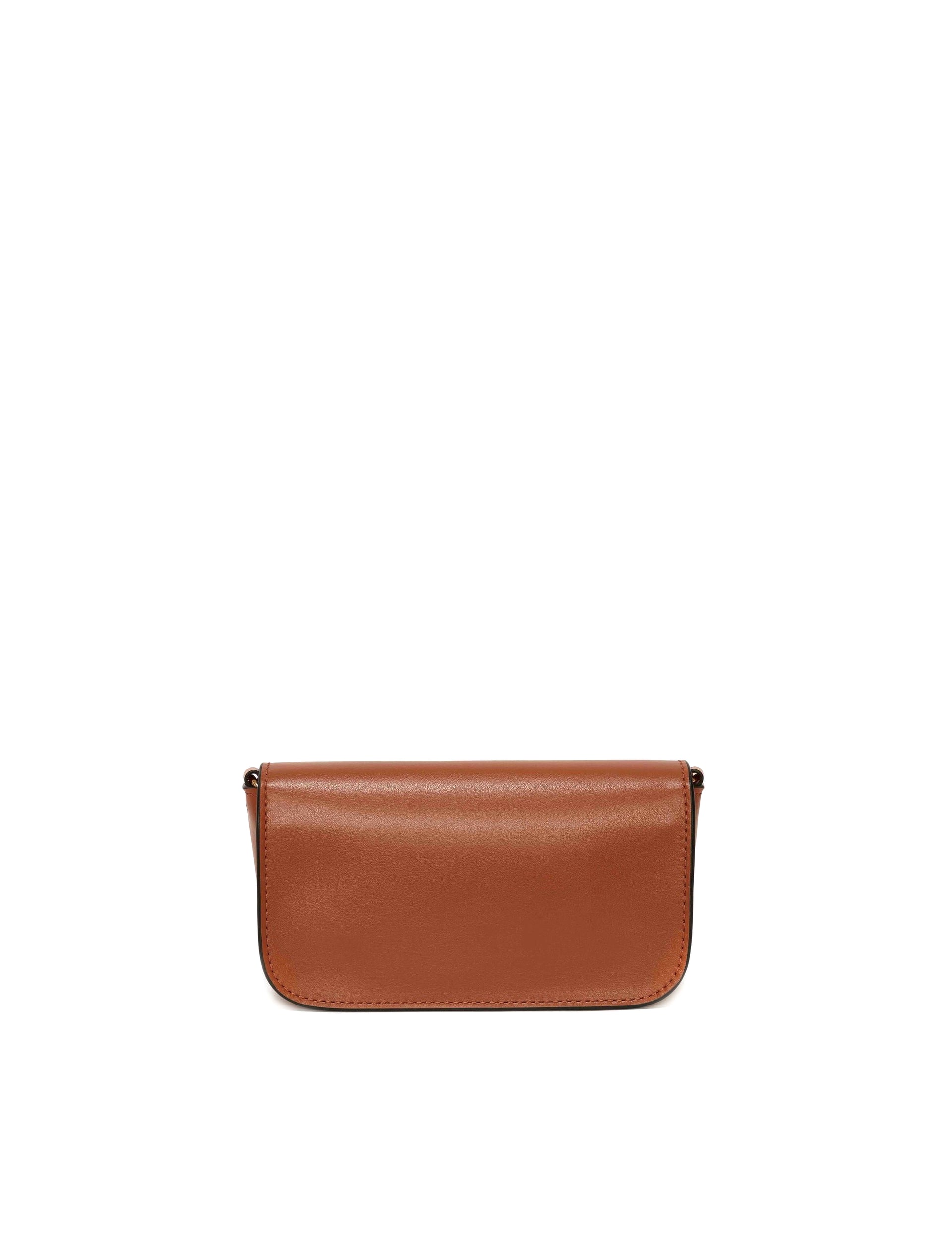 JW ANDERSON TONAL CHAIN BAGUETTE ANCHOR BAG PECAN