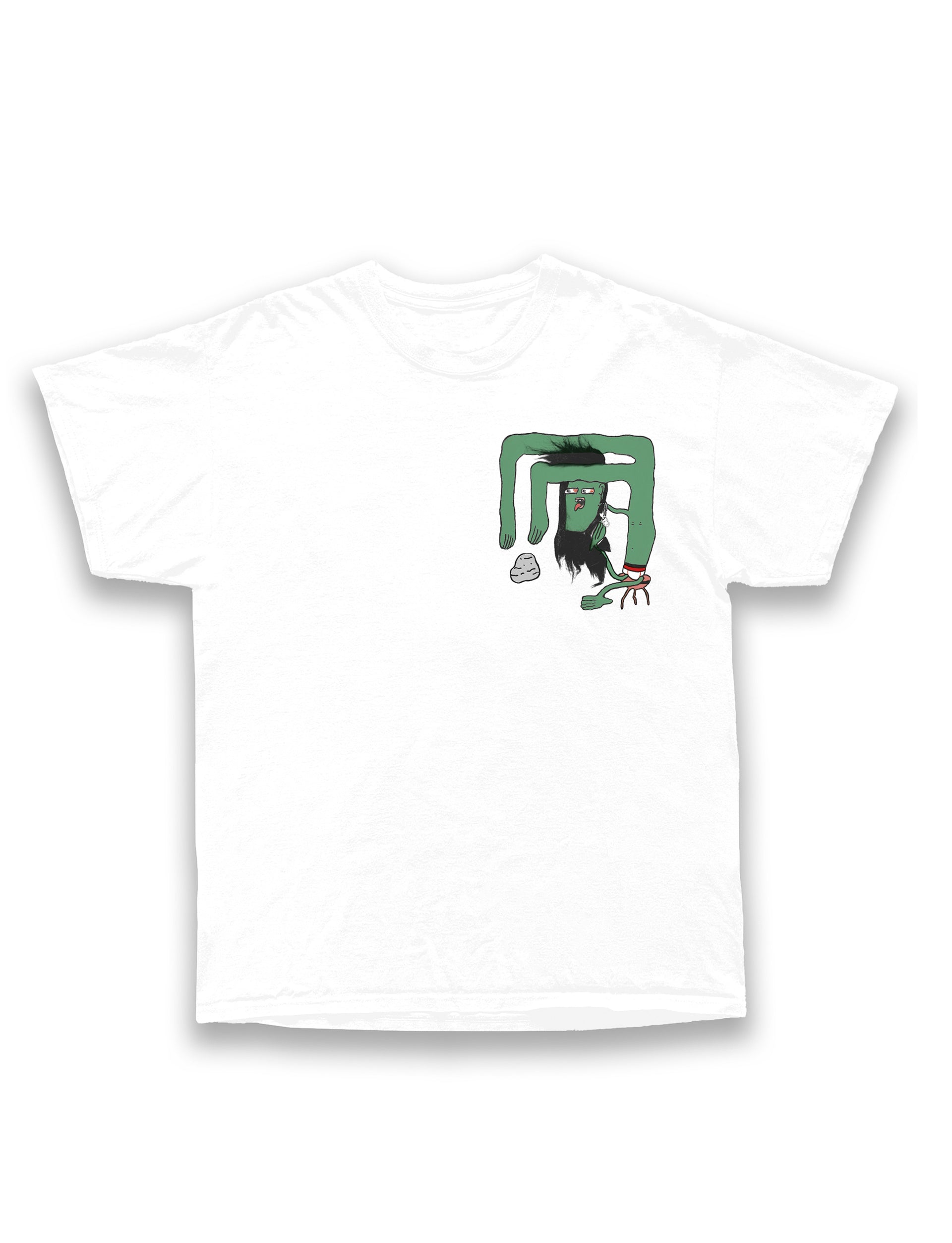 JIMENA AMARILLO DE LA CABEZA A LOS PIES WHITE BACK T-SHIRT