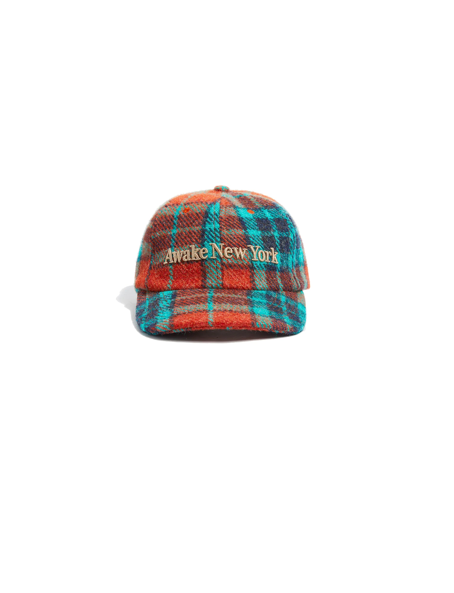 AWAKE NY HARRIS TWEED 6-PANEL HAT RED MULTI